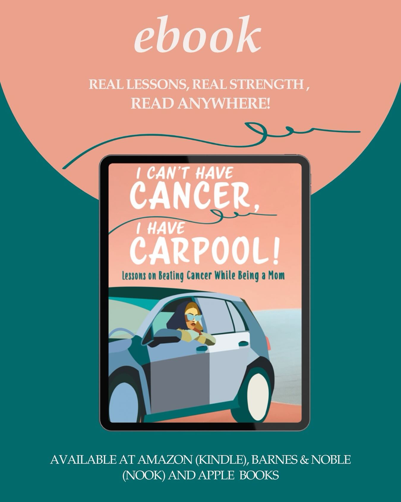 Stuck in carpool? Make it time for you! My book is available as an ebook—perfect for those in-between moments. Grab your copy today!
Link in bio ⬆️
#momswithcancer #morherswithcancer
#icanthavecancerihavecarpool #carpool