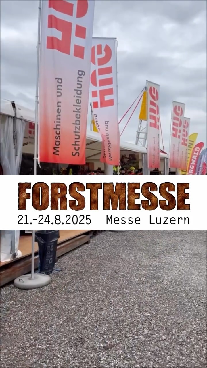 👉 Du findest uns noch bis Sonntag, 24. August, an der Forstmesse Luzern. Komm vorbei im Freigelände 2, Stand C19. 🌲🔧
