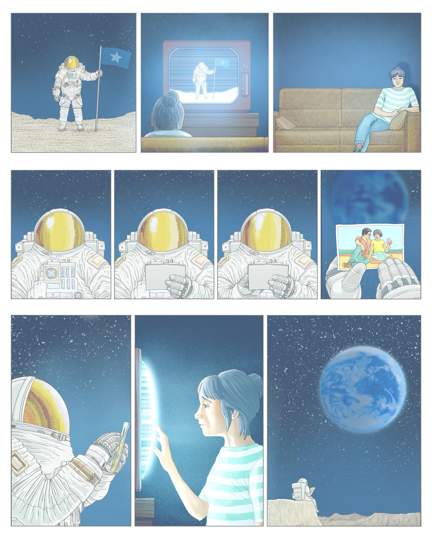 "Alone Together"
A handmade sequence inspired by those who seem to have everything, but feel lost in a sea of nothingness because there is no love in their world.