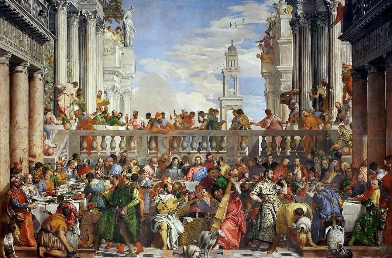 Évangile du dixième dimanche d’été
Quand tu es invité à un banquet, ne t’assieds pas à la première place, de peur que quelqu’un de plus important, qui a aussi été invité par celui qui vous a invités tous les deux, ne vienne te dire : donne-lui cette place, et alors, à ta grande confusion, tu descendras à la dernière place.
Quand tu es invité, va t’asseoir à la dernière place, pour que celui qui t’a invité te dise : mon ami, monte plus haut. Alors tu seras honoré devant ceux qui sont à table avec toi, car celui qui s’élève sera abaissé, et celui qui s’abaisse sera élevé.
sera élevé. Quand tu donnes un dîner ou un souper, n’appelle pas tes amis, tes frères, tes parents, tes riches voisins, de peur qu’ils ne te rendent à leur tour ce qu’ils ont reçu de toi. Quand tu fais un festin, invite les pauvres, les débiles, les boiteux et les aveugles. Vous serez heureux qu’ils n’aient rien à vous rendre.
Image : « Nozze di Cana » de Paolo Veronese, 1562-1563.
#eglisegnostiqueapostolique