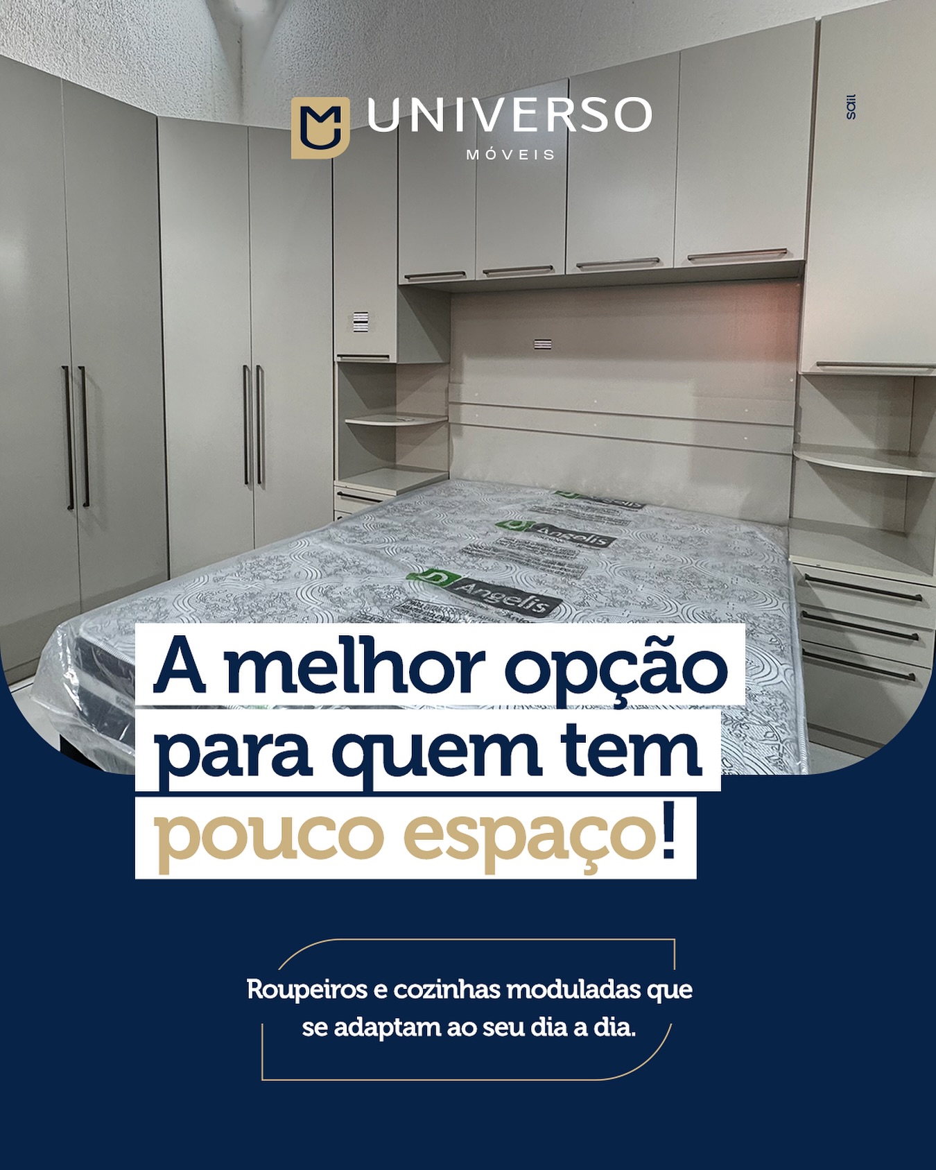 Pouco espaço não precisa ser sinônimo de aperto. Pelo menos não na Universo Móveis.
Nossos roupeiros e cozinhas moduladas são feitos para aproveitar cada cantinho da sua casa com inteligência e estilo.
Organização, praticidade e design moderno para transformar seu ambiente.
👉 Venha conhecer nossas opções na Universo Móveis.
📍 Rua Paraná, 3479 – Centro, Cascavel
📲 WhatsApp: (45) 99818-7287
#UniversoMóveis #Cozinhas #Roupeiros #MoveisModulados