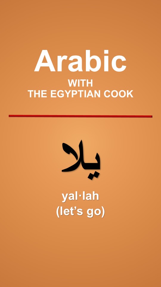How to Say Let’s Go in Arabic (Yallah - يلا) | Arabic with The Egyptian Cook #3