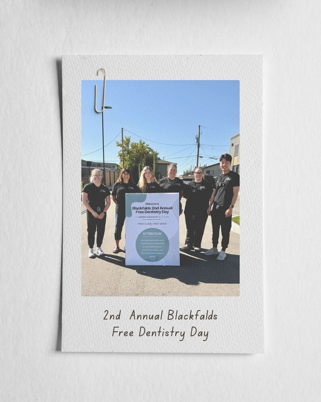 That's a wrap on our 2nd Annual Free Dentistry Day! Thanks for everyone who volunteered their time and resources to help make this possible. ๐ฅณ๐๐ We were able to provide $6000 of treatment to our Blackfalds Community. Can't wait to do this all over again next year! ๐๐ฆท๐