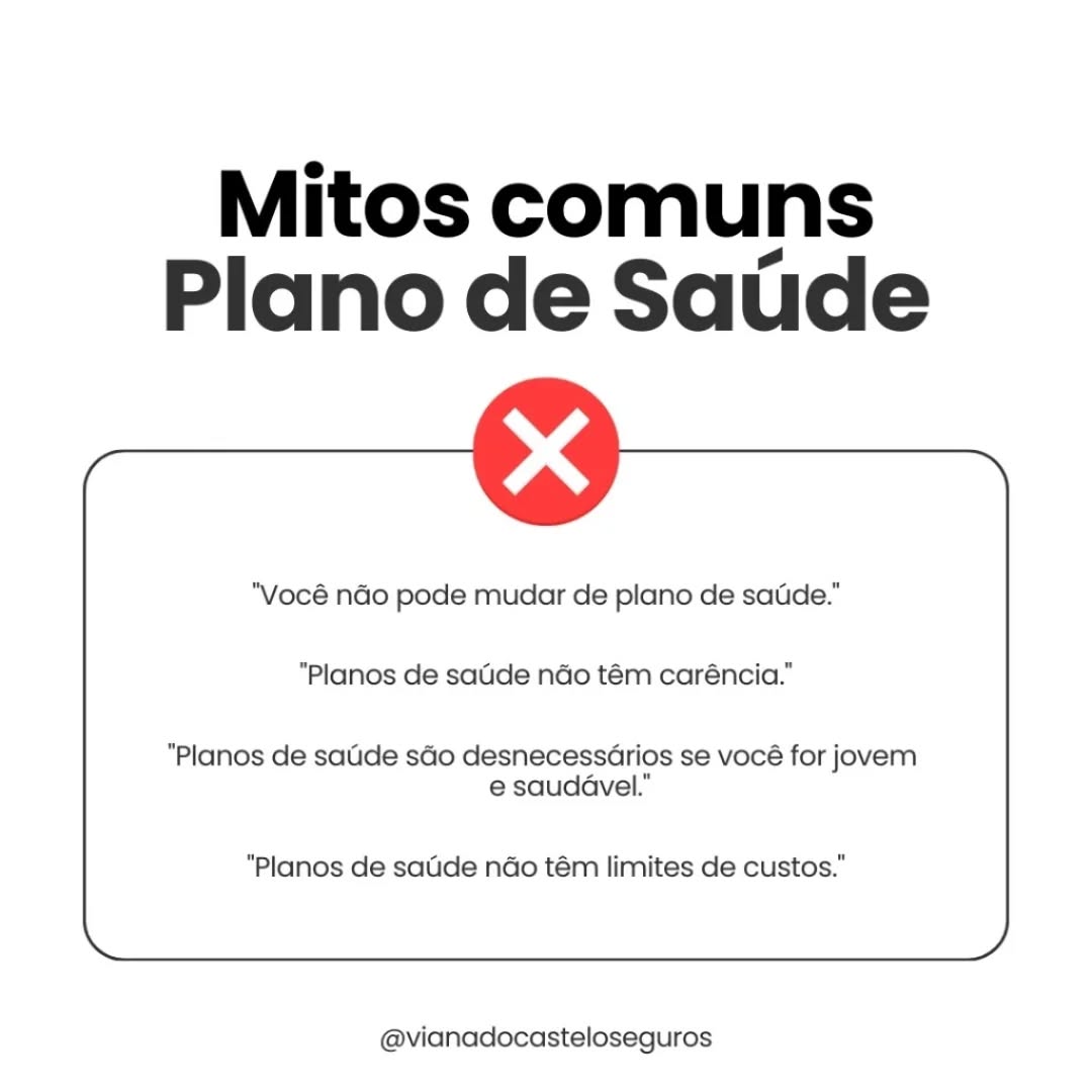 🚫 Mito 1: “Você não pode mudar de plano de saúde.”
✅ Pode sim, e em muitos casos podendo ter uma redução no prazo de carências
🚫 Mito 2: “Planos de saúde não têm carência.”
✅ Têm sim, e cada tipo de procedimento tem um prazo diferente.
🚫 Mito 3: “Se eu for jovem e saudável, não preciso de plano.”
✅ Saúde é imprevisível. Ter um plano garante acesso rápido e menos gastos em emergências.
🚫 Mito 4: “Planos de saúde não têm limite de custos.”
✅ Têm, e isso é definido em contrato. Por isso é tão importante escolher um plano adequado ao seu perfil.
👉 Informação é a melhor forma de escolher com segurança!
#planodesaude #mitoseverdades #segurodesaude #cuidedasuasaude #informacaocerta #qualidadedevida #seguro #vianadocasteloseguros