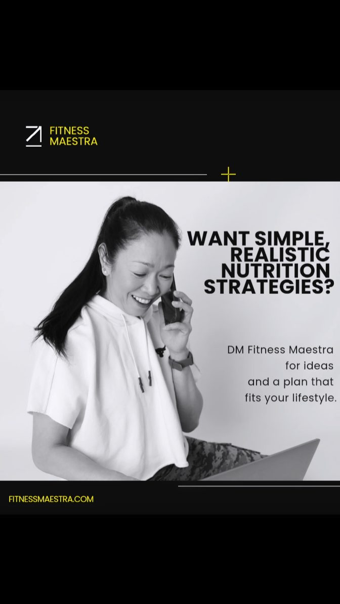 Don’t have hours to cook? Try this meal prep hack:
Cook double your protein (like chicken, tofu, or salmon) at dinner → use leftovers for wraps, bowls, or salads the next day.
One cook, two meals. Easy, fast, nourishing.
Want quick nutrition strategies that work for busy weeks? Contact Fitness Maestra for ideas and a realistic plan.