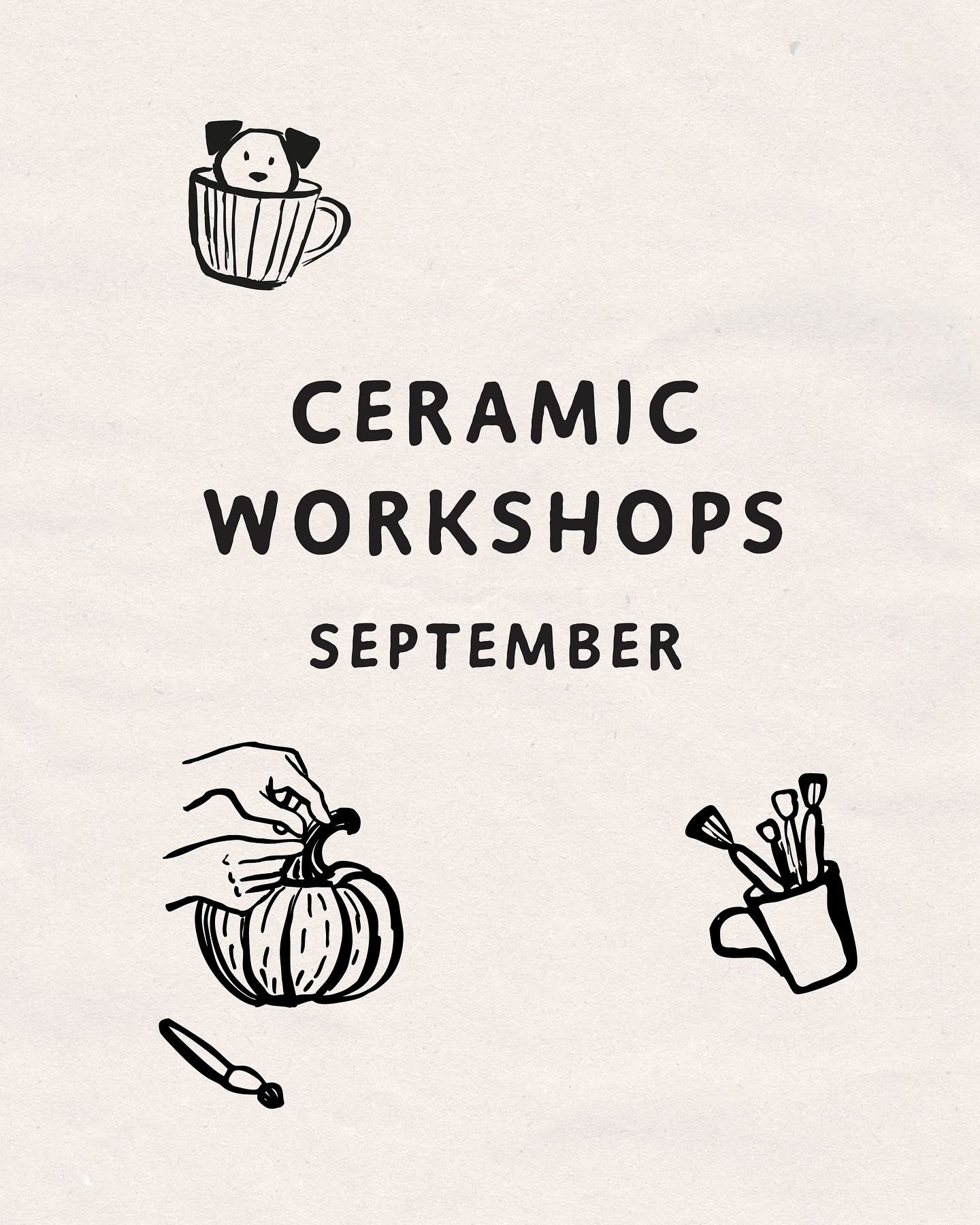 ✨ September ceramic workshops ✨
Join me at one of my upcoming ceramic workshops, I have fruity plates, matcha bowls, & boob planters 👀
📅 Workshops:
🐾 3 Aug – Paw Prints in Ceramic | Ivy & Lace, Carlton in Lindrick
🍻 4 Sept – Pots & Pints (includes a pint!) | Boston Arms, Woodseats
🍉 6 Sept – Fruit Plates | Factory Floor, Peddler Market
🍵 11 Sept – Matcha Bowls | Bon, Glossop Road
🍓 13 Sept – Fruit Plates | Ivy & Lace, Carlton in Lindrick
🌸 18 Sept – Boob Planters (Charity Fundraiser) | Ivy & Lace, Carlton in Lindrick
🎃 25 Sept – Pumpkins (Black Clay Edition) | Church, Temple of Fun
👉 Ticket links in my bio