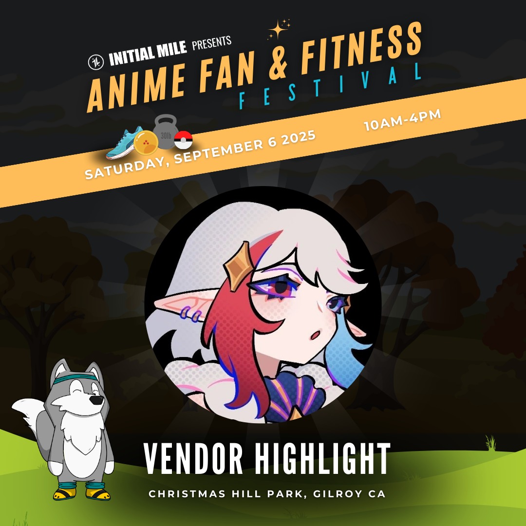 Check out @zerafr at our inaugural Anime Fan and Fitness Festival to expand your accessory line and personal art collection and pick up their latest handmade accessories, stickers, magnets and prints! #animefanandfitnessfestival #initialmile #adaptevolveascend #animefest #animefans #anime #animelife #fitnessfest #fitnesslifestyle #fitlife #fitnessfest #bayareaevents #gilroy #creator #maker #artist