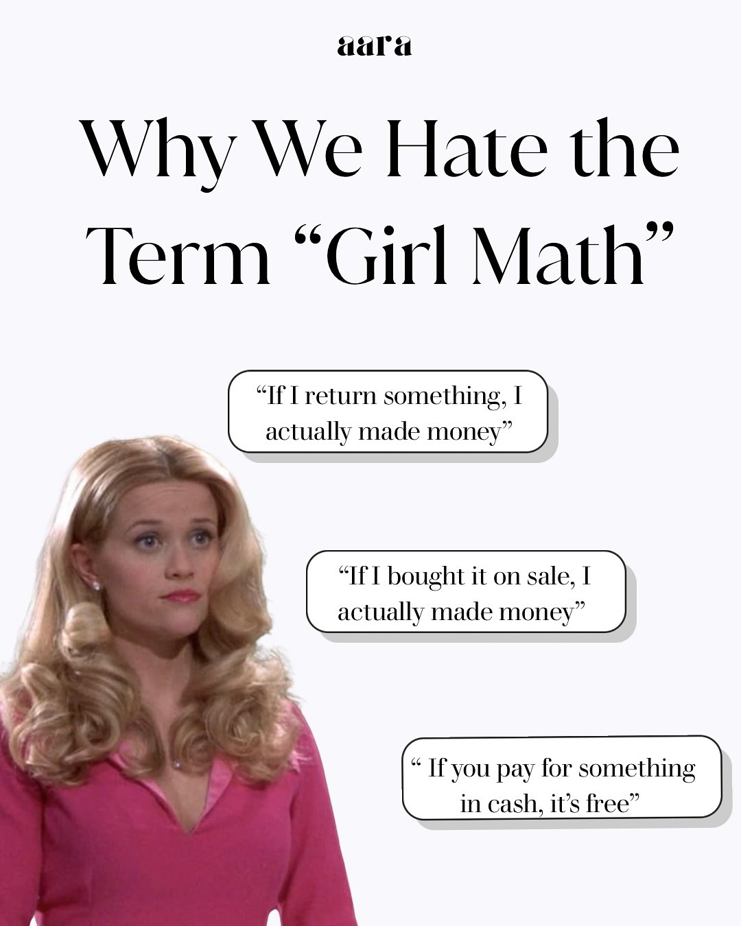 “Girl Math” might seem harmless, but it reinforces the stereotype that women aren’t good with money. Research shows that women already face confidence gaps when it comes to finances and joking about overspending or “girl math” try to make poor money habits feel normal, when in reality, they are quite damaging.
At aara we believe financial literacy and financial autonomy are not boring or complicated, they are your superpower.
#newapp #financialliteracy #femalefounder #ellewoods #legallyblonde #girlmath