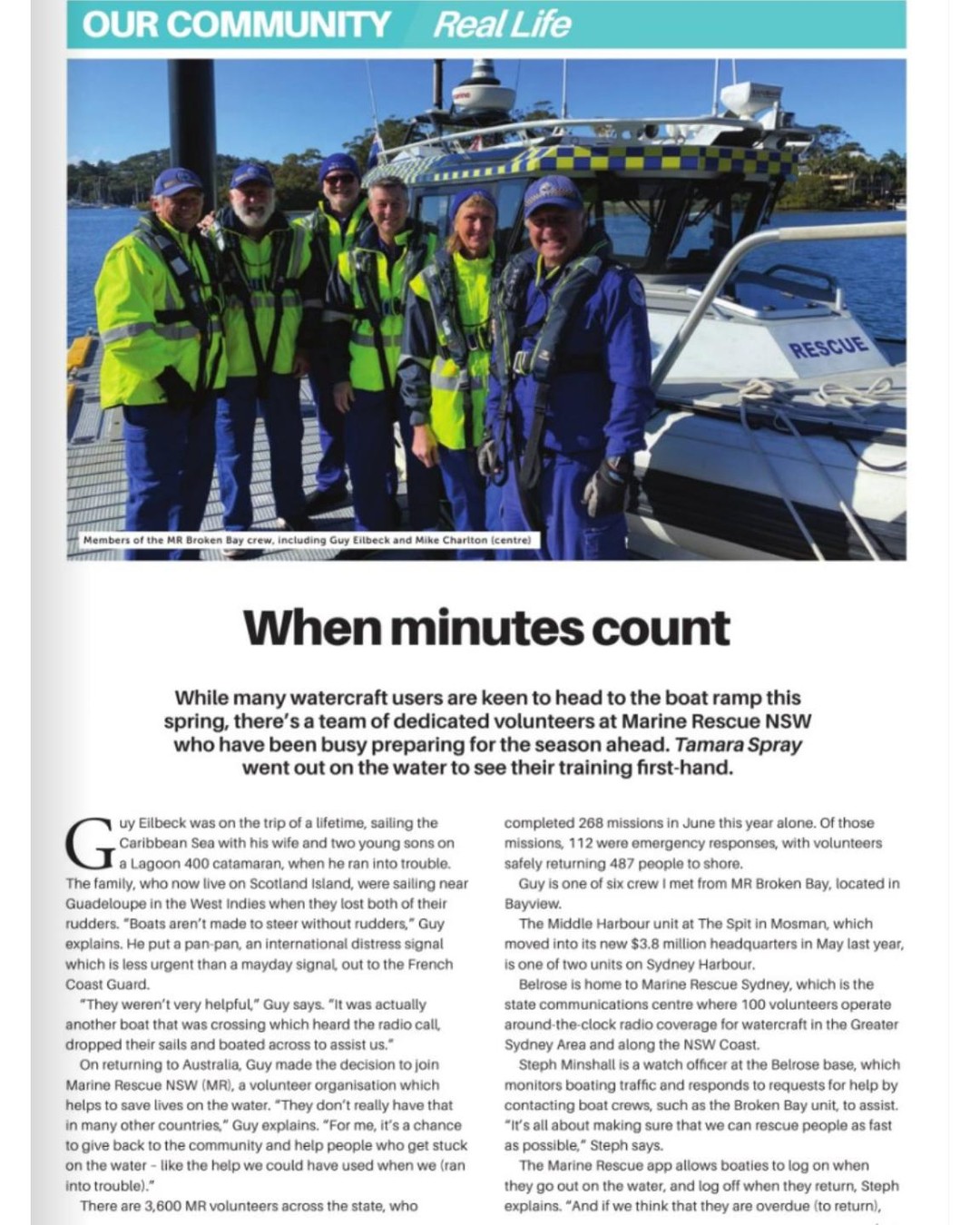 We love it when people send us pictures of our boats featured in magazines! Proud to see this NAiAD built boat for Marine Rescue NSW featured in Northside Living News!
#NAiAD #TWPG #northsidelivingnews #marinerescueNSW #rescueboat #patrolboat