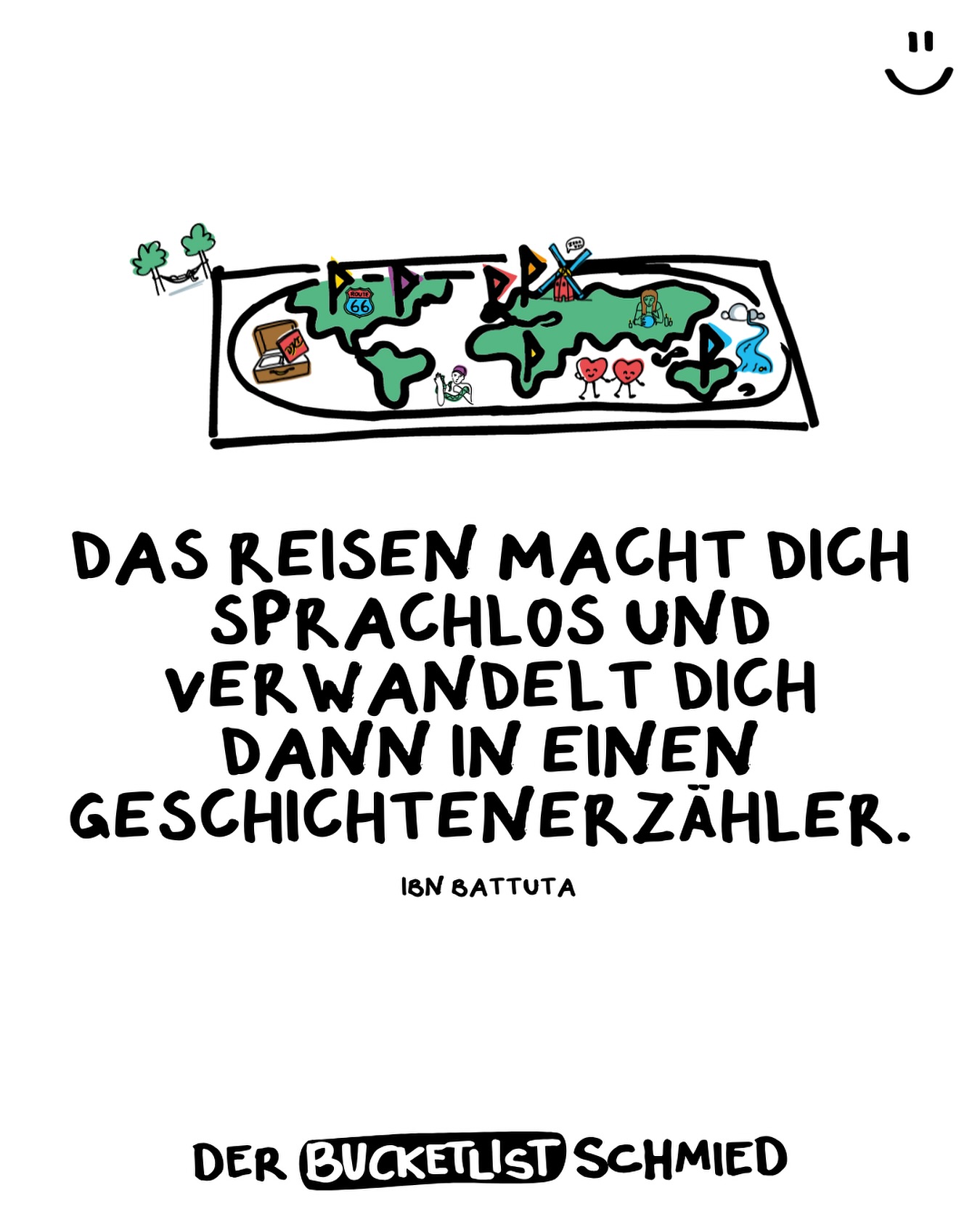 🌍✈️ „Das Reisen macht dich sprachlos und verwandelt dich dann in einen Geschichtenerzähler.“ – Ibn Battuta, einem der größten Reisenden der Geschichte, der im 14. Jahrhundert über 120.000 Kilometer durch Afrika, Asien und Europa gereist ist – ein echter Pionier, der seine Welt zur Geschichte machte.
Reisen schenken uns Momente, die größer sind als Worte – und doch werden sie zu Geschichten, die wir ein Leben lang weitertragen. Manche bleiben in Bildern, andere in Begegnungen, und viele einfach tief im Herzen. 💛
Reisen heißt dabei nicht immer ins Flugzeug zu steigen – oft beginnt das Abenteuer direkt vor der eigenen Haustür. 🚪✨ Und manchmal zieht es uns natürlich auch weiter weg, in die große weite Welt. 🌏
👉 Mehr Zitate & Inspiration findest du im Link in Bio: @thomas.fleischanderl
Welche Reise hat dich zuletzt sprachlos gemacht – und welche Geschichte erzählst du noch heute davon? ✨
#BucketlistSchmied #Reiseinspiration #TravelQuotes #Storyteller #Reiseglück #AbenteuerLeben #TravelStories #Lebensmomente