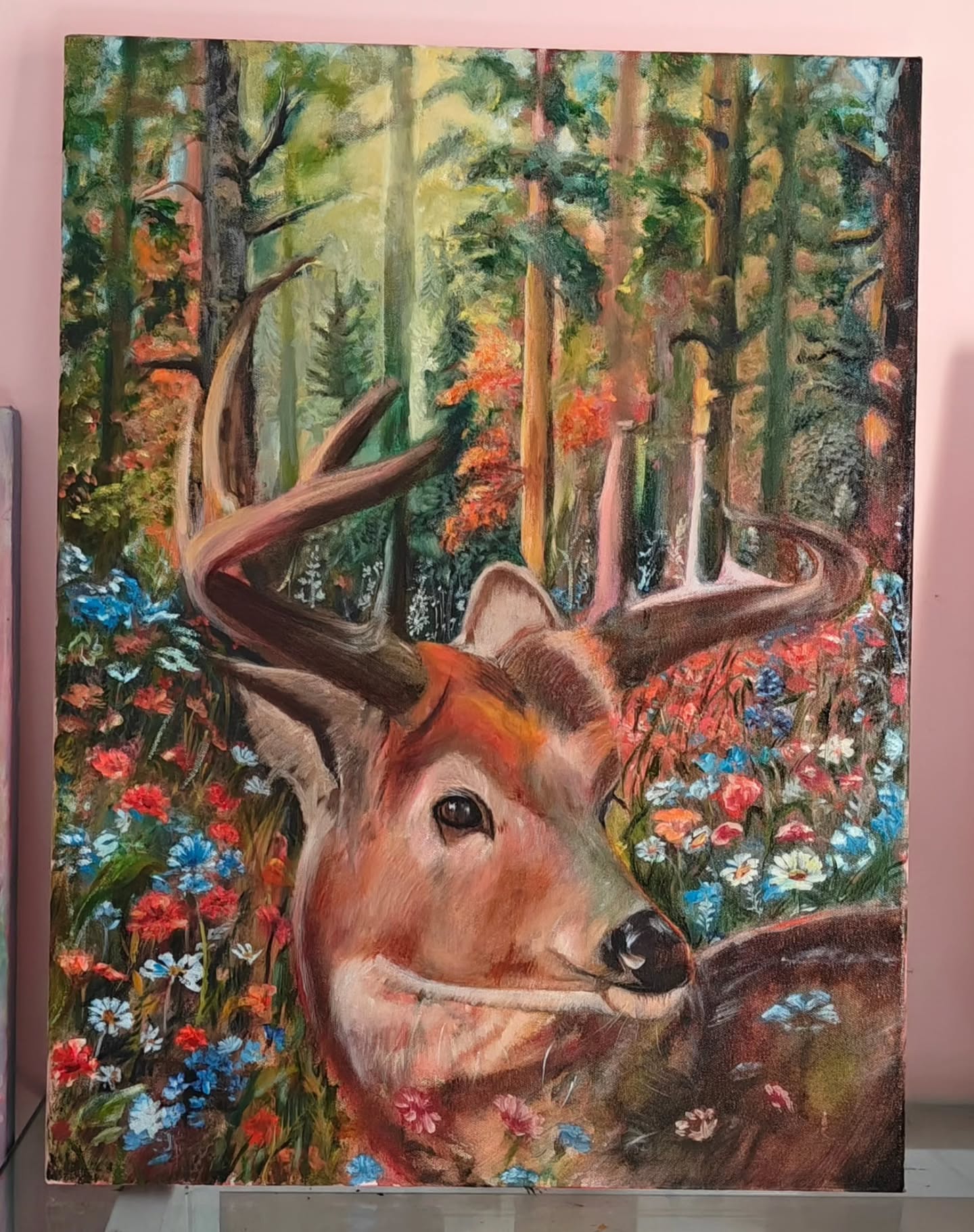 Finished this beautiful concept with acrylic, oils and pastels. The concept touched my heart and I painted it with passion and patience... "The Synapse" this paintings shows us how the flora and fauna are interconnected. This unknown eternal bond is energy behind the wheels of life on earth. The balance of this Synapse makes us keep moving, keeping fighting to all the odds, life on earth is facing.
This painting is now available to buy...
DM for more info .
#florafauna #synapse #connection #oilpainting #art