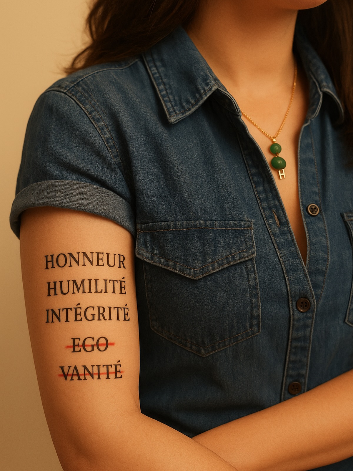 Un tatouage, ce n’est pas seulement de l’encre.
C’est une mémoire gravée dans la peau, comme une cicatrice que l’on choisit.
➿Mon premier tatouage, en thaï, traverse ma colonne vertébrale.
Il porte une citation de Nietzsche.
Ses mots m’ont appris la résilience et le courage.
Ils ont tenu ma colonne droite quand tout, autour de moi, vacillait.
➿Le deuxième, autour de mon poignet, est comme une boussole.
Il traduit ce que mes énergies disent de moi, mis en lumière par @ame.harmonie
Il me rappelle chaque jour que je suis plus vaste que mes doutes.
Et si un troisième venait un jour s’ancrer sur ma peau…
Je l’imaginerais comme une bannière intérieure :
HONNEUR. HUMILITÉ. INTÉGRITÉ.
Et deux mots barrés : EGO. VANITÉ.
Parce qu’il est facile d’afficher de grandes valeurs.
Mais les vraies, celles qui tiennent, sont celles qui restent quand la vie nous éprouve.
✨ L’honneur, comme une lignée invisible, transmis de père en fille, de mère en fille.
✨ L’humilité, comme un souffle discret, qui nous rappelle que nous ne sommes que de passage.
✨ L’intégrité, comme un socle silencieux, sans lequel aucune parole n’a de poids.
Quant à l’ego et la vanité… ils m’ont longtemps accompagnée.
Et c’est en apprenant à les dépasser que j’ai grandi.
Un tatouage marque la peau.
Mais les valeurs, elles, marquent une vie.
Et vous, si vous deviez graver trois mots pour traverser vos épreuves, lesquels choisiraient votre peau ?
#TatouageDeVie #Valeurs #Resilience #Courage #Humilité #Intégrité #Honneur #Ego #Vanité #PersonalBranding #LeadershipAuthentique #Storytelling #MarquePersonnelle #StratégieDigitale #InspirationQuotidienne #instamood❤️ #RéflexionDeVie #Authenticité #spiritualitémoderne #nittaya #nittayabrand #taishetucoaching