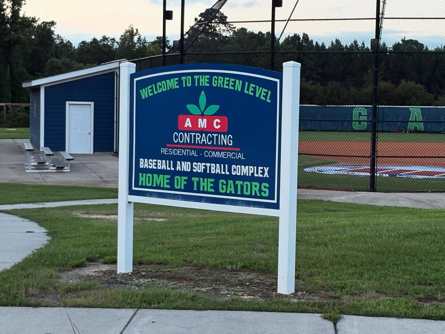 Another close up of the @greenlevelhigh Baseball and Softball Complex! ๐
#baseball #softball #highschool #construction