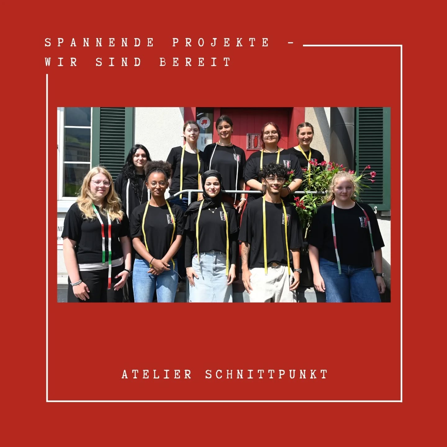 Wir sind startbereit!
Unser Atelier ist bereit für spannende Herausforderungen und kreative Projekte.
Wir freuen uns darauf, Ideen umzusetzen und gemeinsam Großartiges zu schaffen.
Bring deine Idee mit – wir setzen sie um
Team Atelier Schnittpunkt
#atelierschnittpunkt #lehratelier #bekleidungsgestalter #nidwalden #schneiderei #stans