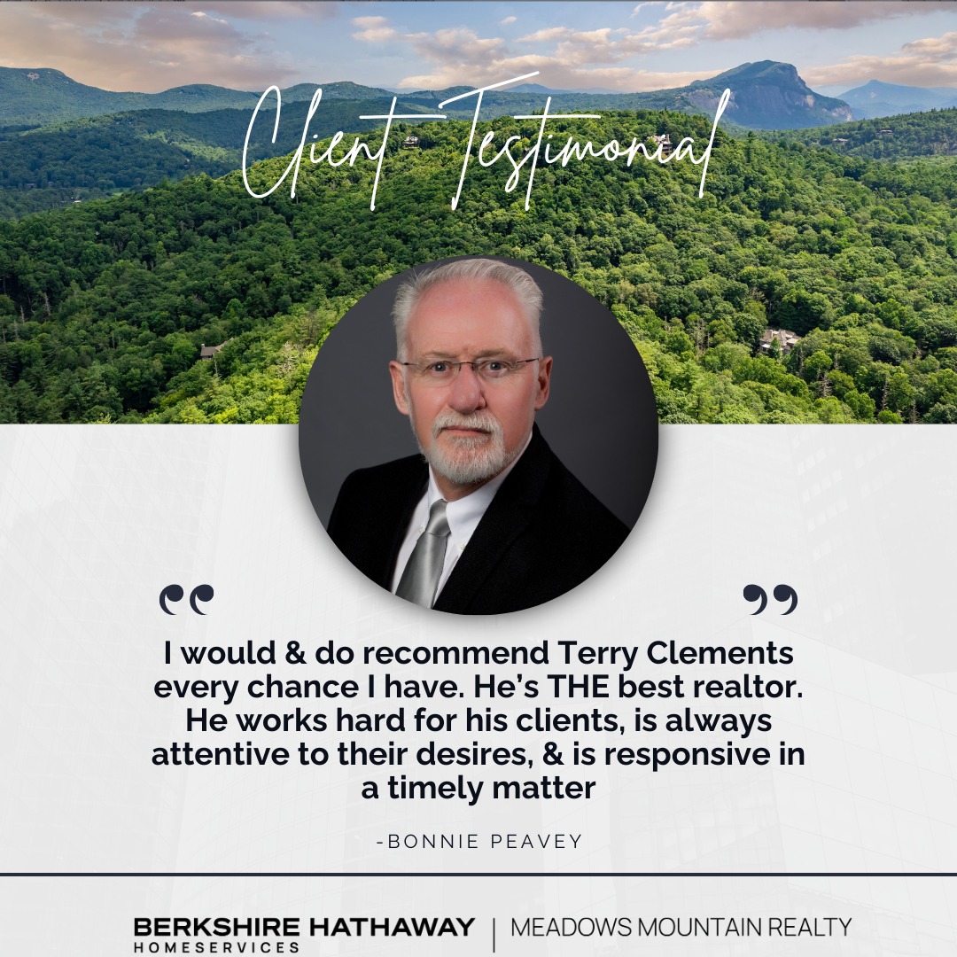🌟 We’re so grateful to have Terry Clements on our team! His clients say it best: hardworking, attentive, and always responsive—Terry goes above and beyond to make every real estate journey seamless. 🏡✨
Learn More about Terry by Clicking the Link in Bio!
#bhhsmmr #highlandsnc #cashiersnc #ncrealestate #TestimonialTuesday