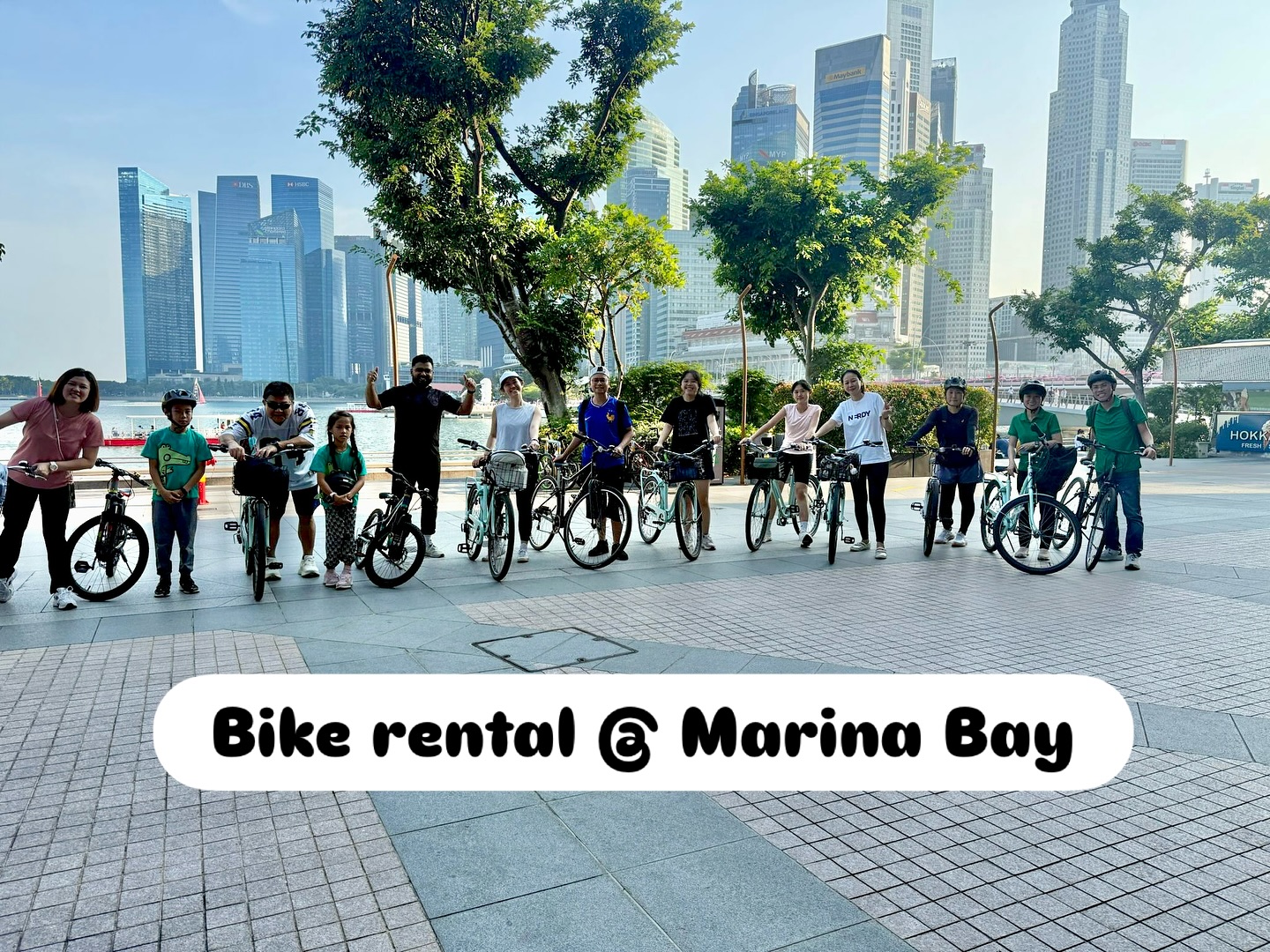 Itโs weekend again ๐๐ Have you got any plans yet? Perfect activity for families, friends and couple at Marina Bay. Rent a bike with City Scoot and zoom freely on wide foot path and cycling path around the city! ๐ด #bikerental #marinabay #cityscoot #cyclingsg #rentabike #bikesg