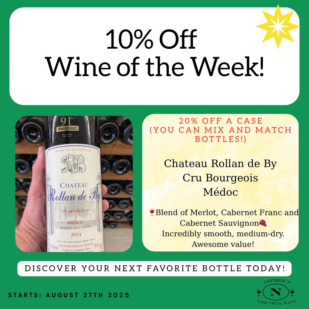 A special value for this week on a lovely red! #redwine#médoc#frenchwine#upstateny#lakechamplain#vermont#montreal#quebec#canada