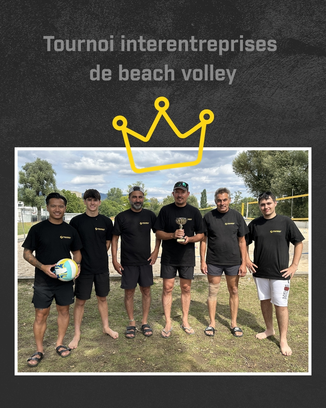 FĂ©licitations Ă lâĂ©quipe Tavabeach, vainqueur de notre tournoi interentreprises de beach volley samedi dernier ! đđ
Un grand merci Ă toutes les Ă©quipes pour leur engagement, leur fair-play et lâexcellente ambiance. đ
à trÚs vite pour la prochaine édition !
#tavadecsa #teamspirit #beachvolley #bravo