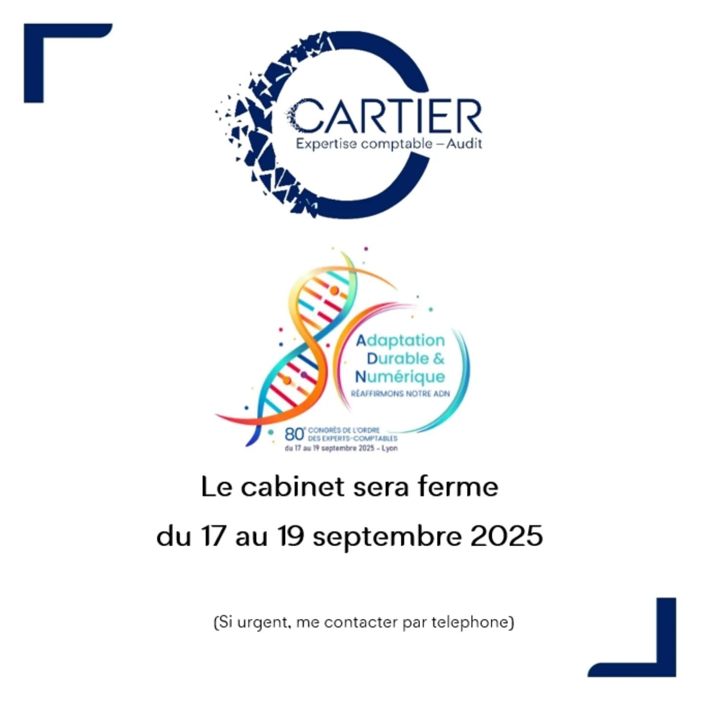 📅 Votre expert-comptable participe au 80ème congrès national de l’Ordre des experts-comptables du 17 au 19 septembre 2025 !
Le cabinet sera fermé pour profiter de cet événement annuel incontournable dans la magnifique ville de Lyon 🦁
#cartierexpertise #madamebnc #jpeuxpasjaicongres