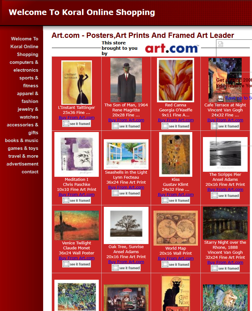 14.09.2001 i started this.
Now is in internet archive.
https://web.archive.org/web/20060620124732/http://koral.freeservers.com:80/