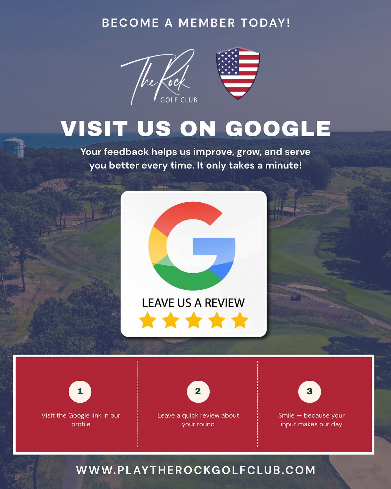 We would love to hear your feedback! Head to the link in our profile and leave us a great review!
💻 www.PlayTheRockGolfClub.com
👉 Follow: TheRockGC
☎️ Call Us: (631) 886-2950
📧E-mail us: info@playtherockgolfclub.com