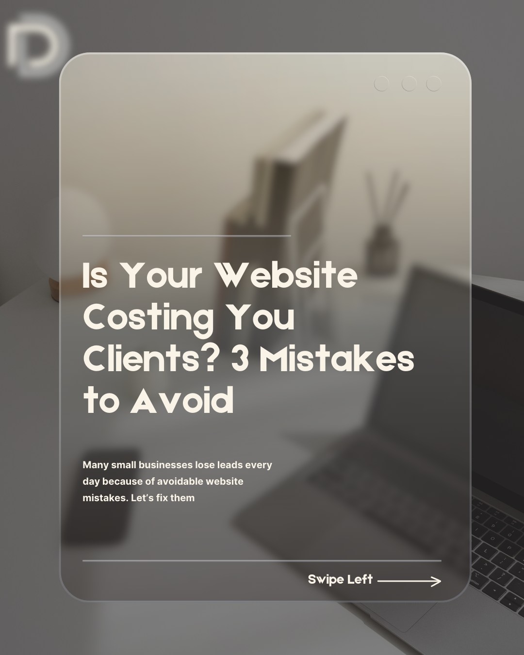 Your website might be costing you clients without you even realising. Here are 3 mistakes to avoid:
1. Not being mobile-friendly.
2. Poor calls-to-action.
3. Outdated design that doesn’t build trust.
Fix these, and you’ll see the difference in enquiries.
#WebsiteTips #WebDesignUK #SmallBusinessUK #DAXStudio #BusinessGrowth