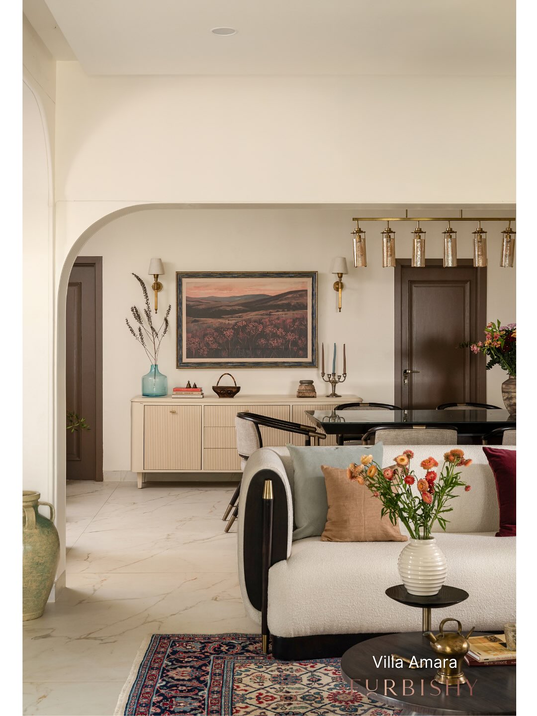 Villa Amara — Where Indian Soul Meets Colonial Grace
Designed and executed by Furbishy as a full-scale project from civil works to interiors and styling, Villa Amara embodies timeless elegance with a distinct cultural heartbeat.
Every arch, verandah, and colonnade nods to colonial grandeur, while intricate details, textures, and materials celebrate the richness of Indian design. From structural reimagining to the final curation of art and objects, the home was conceived as a complete transformation — not just built, but sculpted into being.
.
.
Photography : @nayansoni21
Shoot styling : @theshalomhome
Rugs - @jaipurrugs
Furniture Custom Design : @struo_living
.
.
.
.
#furbishyhomes #bespokeinteriors #luxuryinteriors #bangaloreinteriors #villainterior #luxuryapartments #renovation #homerenovation #homestyling #homeinteriordesign #bespokeinteriordesign #hyderabadinteriors #colonialhomes #furbishyinteriors #ModernIndianInteriors #MinimalistLuxuryDesign #MinimalistIndianHome #BangaloreHomes #HyderabadHomes #InteriorDesignBangalore #InteriorDesignHyderabad #BangaloreLuxuryHomes #HyderabadLuxuryHomes #ModernInteriors #LuxuryInteriors #MinimalistInteriors #InteriorInspoIndia #LuxuryHomeInteriors #LuxuryResidentialInteriors