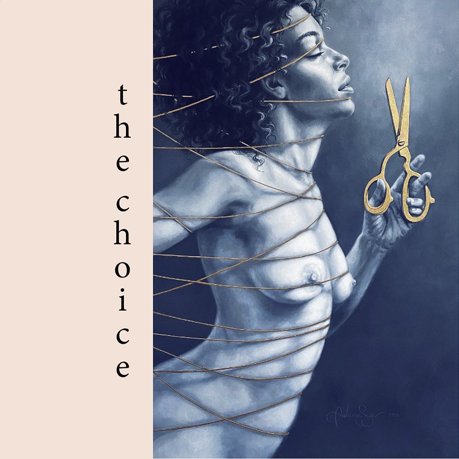 In “The Choice,” Autumn Skye invites us into the quiet tension between what binds us and what liberates us. Draped in luminous golden cords, the figure holds the power to cut—symbolizing the moment we reclaim our autonomy and release expectations that no longer serve our soul.
It’s a reminder: we can choose liberation over obligation, clarity over confusion. Let yourself feel both the weight of the strings and the potential of the cut. Your freedom begins with choice.
What binds you today—and what would it feel like to set yourself free?
#TheChoice #AutumnSkye #VisionaryArt #ArtTherapy #CreativityAndHealing #LetGoAndGrow #InnerFreedom #MentalHealthArt