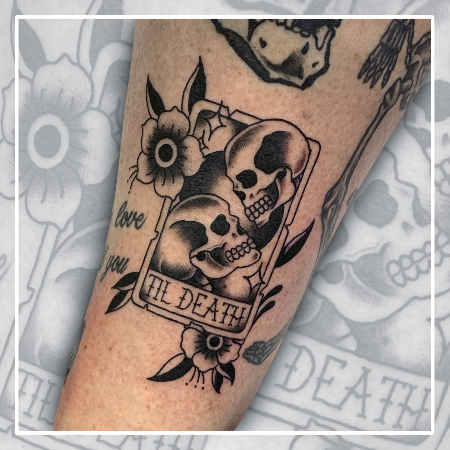 ❤️🔥 Til Death💀
DM or Email for all billing and enquires
.
.
.
.
#tradtattoos #tradtattooartist #sydneytattoo #sydneytattooartist #sydneytattooshop #tradtattoosydney #boldwillhold #boldtattoo #boldtattoos #tarot #tarottattoo #tarotcardoftheday #skulltattoo #skullartwork #skulltattoos #tildeathdouspart #tildeath #tilldeath #sydneyart