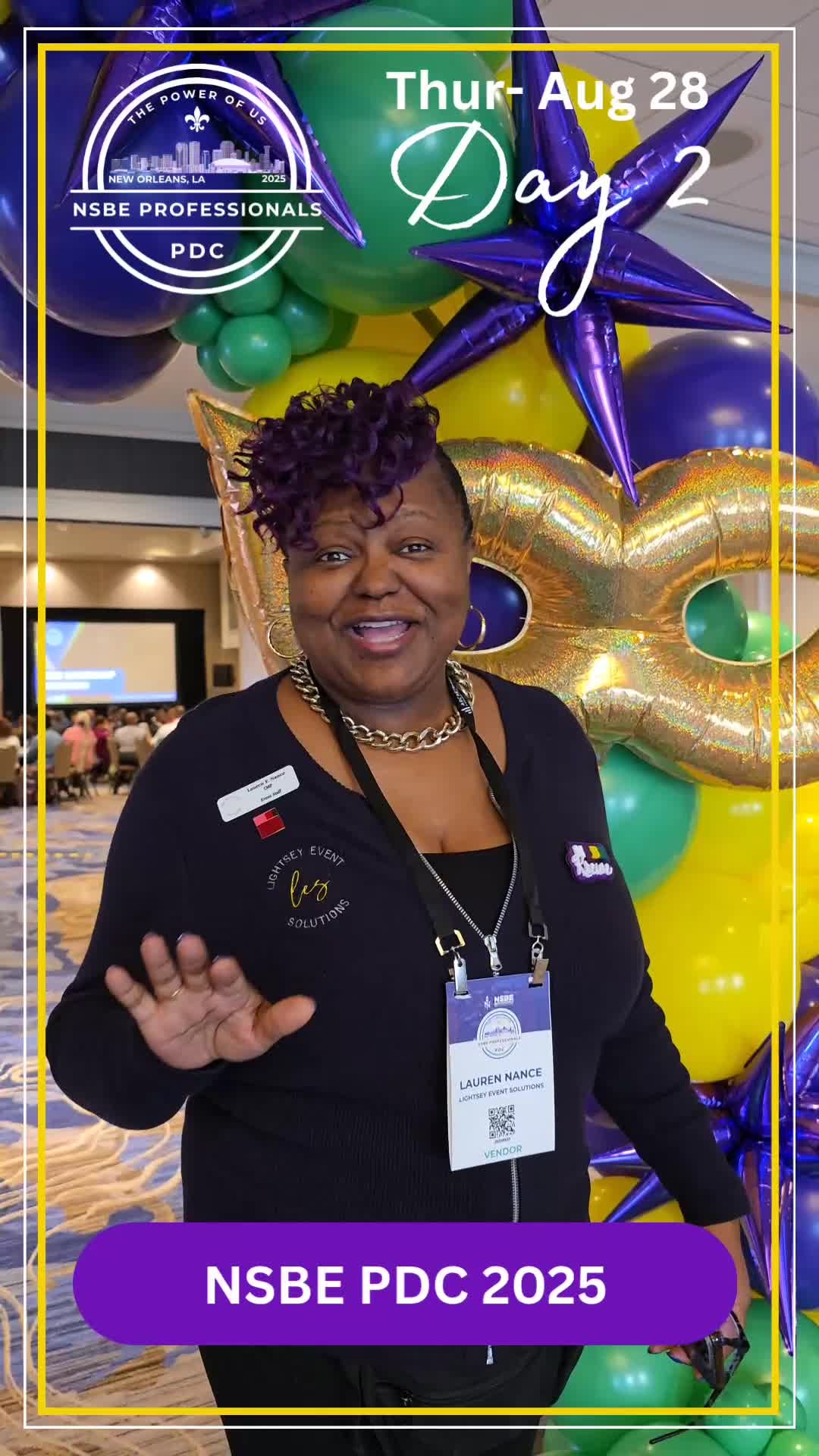 Weโre checking in with attendees to hear firsthand: โHow are you enjoying PDC so far?โ ๐ฌโจ
The energy in New Orleans is unmatched โ workshops, networking, and professional growth are in full swing.
Drop your own experience in the comments โฌ๏ธ โ how has #NSBEPDC25 inspired you today?
#NSBEProfessionals