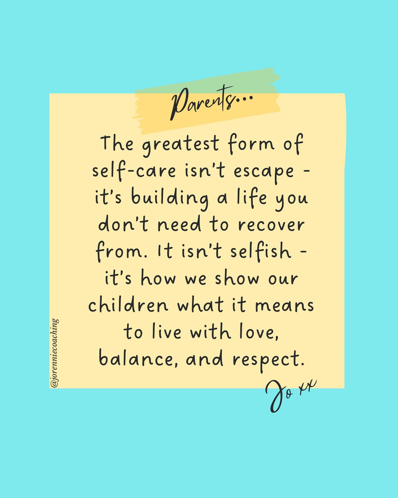 For my tired, emotionally overstretched, juggling a thousand things while putting yourself at the bottom of the list, parents…
The greatest form of self-care isn’t bubble baths or the occasional weekend away.
Of course, some alone time, a glass of wine, or a quick getaway feels like all you have the energy for. And those things matter. But let’s be honest… they don’t touch the deeper exhaustion, do they?
The constant overwhelm, the pressure of being everything to everyone, the ignored voice inside screaming “what about me?”
Because the truth is: real self-care isn’t about escaping your life. It’s about creating one you don’t constantly need to recover from.
A life where your days aren’t just about survival.
A life where your needs are part of the picture too.
A life that feels aligned with who you are, not just the role you play.
And here’s the beautiful part: when you start doing this deeper inner work - reconnecting with your values and who YOU are, honouring what you need, and giving yourself permission to want more - you don’t just change things for yourself. You model something powerful for your children.
That’s why I’m so passionate about this work. Every parent deserves to feel fulfilled and whole, not just functioning.
This is the part we so often forget. We put ourselves last, hoping that small moments of escape will carry us through. But the truth is, we’re capable of - and deserving of - so much more.
And when we choose this deeper form of self-care, we don’t just heal ourselves. We model for our children what it looks like to live with balance, with joy, and with self-respect.
Self-care isn’t selfish - it’s essential. It’s how we show up not only as better parents, but as whole, fulfilled human beings. Because you’re not just worthy of a break - you’re worthy of a life that feels good to live.
To figure out what this looks like for you, and design a way forward that feels manageable, let’s have a chat. This is what I do and I’d love to support you ❤️
Sending all my love,
Jo xx
#parentstruggles #realselfcare #personalgrowthcoach #growthanddevelopment #emotionalstrength #parentsupport #youmattertoo