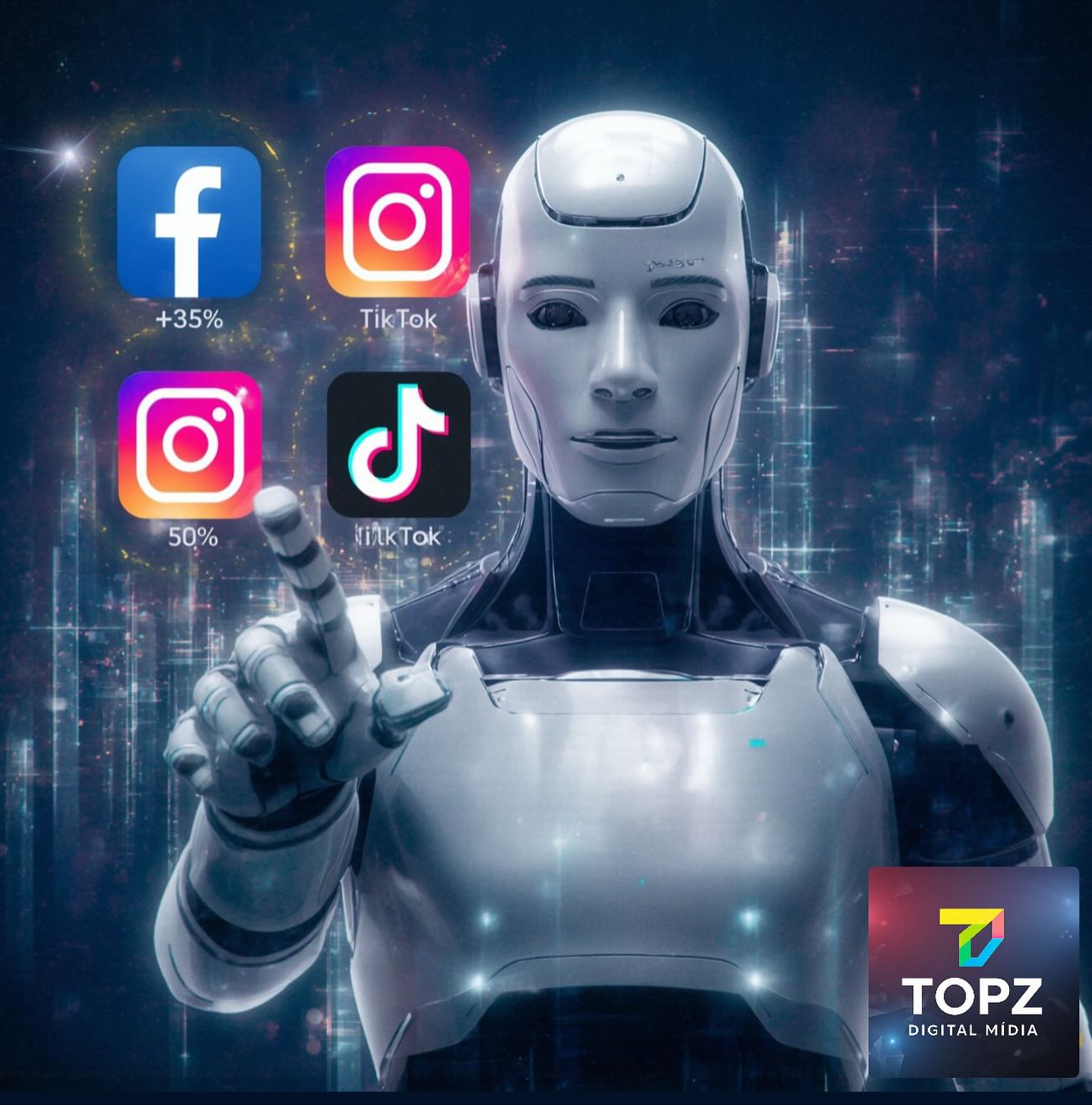 Nossa inteligência artificial encontra os potenciais clientes da sua empresa nas redes sociais e conecta sua marca com quem realmente importa.
Com a Topz Agência, você não perde tempo e ganha resultados!
☎️ WhatsApp 45 99826-4195
🌎 Site: https://www.topzmidia.com.br