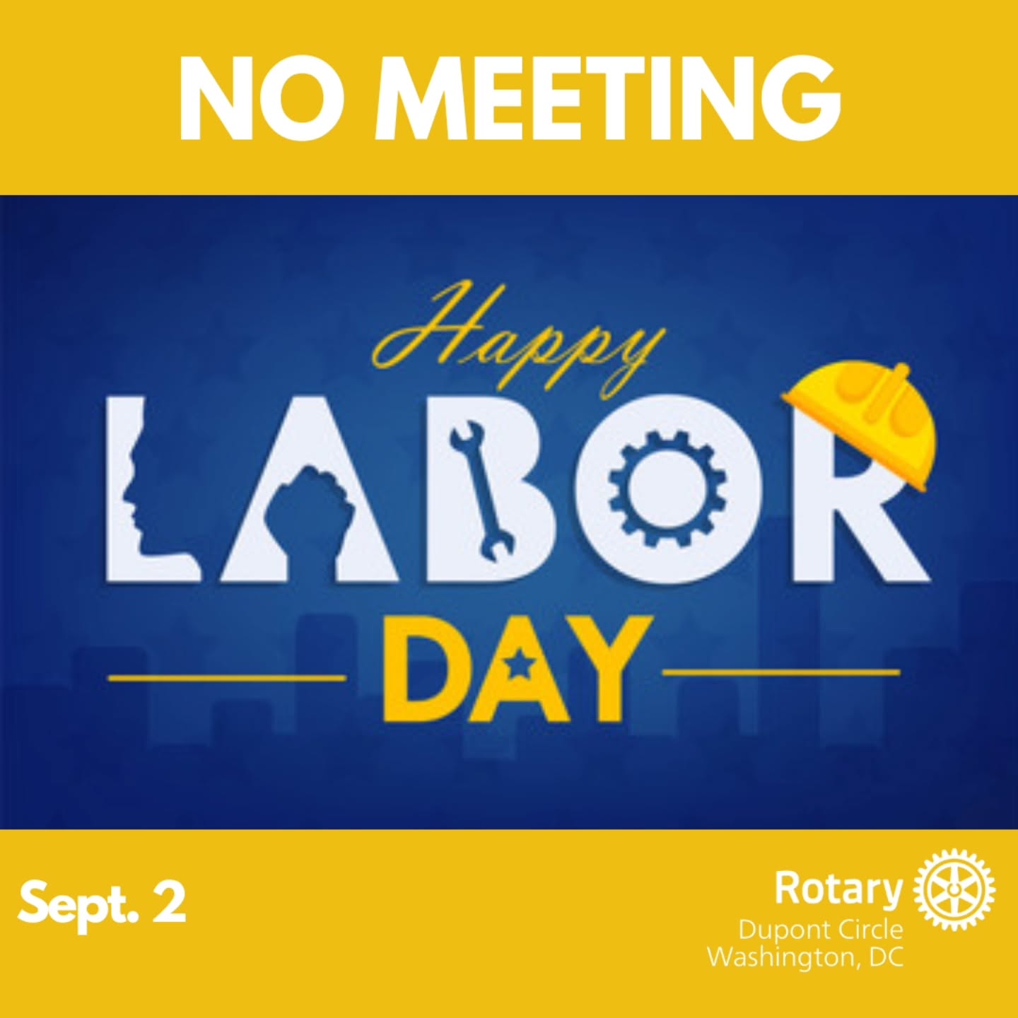 Happy Labor Day! See you next week. #dupontrotary #serviceaboveself