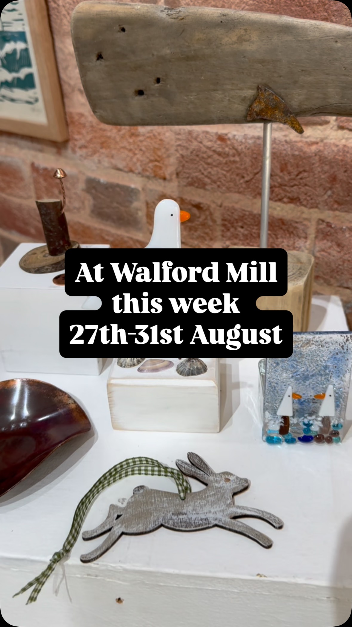 In the Pop-up space this week we’re joined by The Enchanted Sketchbook @theenchantedsketchbook and Buttons, Bobbins and Beads @buttonsbobbinsbeads with their prints, cards, stickers and original artwork.
In the gallery this week - catch the final week of our super popular summer show ‘The Great Outdoors’ - a vibrant and inspiring mixed show featuring the work of both local and national talented artists and makers. You’ll find ceramics, metal, wood, glass, prints and more all taking their inspiration from the great outdoors.
And don’t forget the other talented makers permanently on display around the mill:
@debbykirbysilk
@delicious.jewellery
@march_pottery
@flutterbiesden
@melaniewardcreative
@wendynuttjewellery
@seaparrott
@ali.woodgate.artist
@carolinesoer
@atthepatch
@kyleighspapercuts
@coastal_finds_unlimited
@jacquifairweatherceramics
@creativechameleon.biz
And of course no trip to the mill is complete without a slap up lunch or afternoon tea and cake at the gorgeous @littlepickleatthemill
Large car park right next to us, free entry to all the mill, wheelchair accessible and dogs very welcome!
Opening hours: Wednesday to Saturday 10am-5pm and Sundays 11am-4pm
See you there!
#walfordmillcrafts #wimborne #littlepickleatthemill #nuttyparrottstudios #thingstododorset #walfordmill @wimbornebid