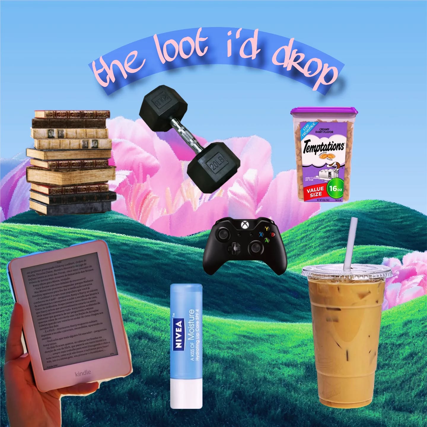 Saw this trend going around and wanted to make my own! Let me see yours!
#thelootiddrop #loot #curiosityboughtthebook #gamer #reader #icedcoffee #catmomlife #chapstickaddict