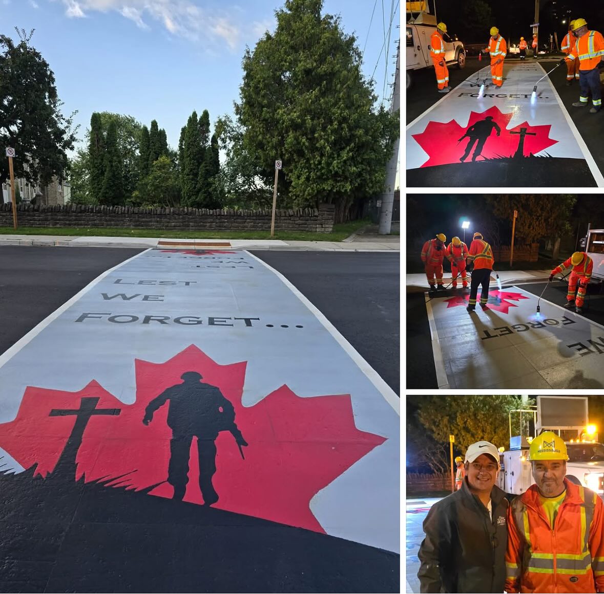 Stephen Dasko is proud to announce the new crosswalk at the Port Credit Cenotaph - just been installed. It is a tribute to our soldiers.
Thank to his dedicated Works staff for doing an incredible job. Thank you Councillor from the Port Credit Legion Branch #82!
The Crosswalk is at Stavebank and Park.
#community #Ward1 #mississauga #lestweforget