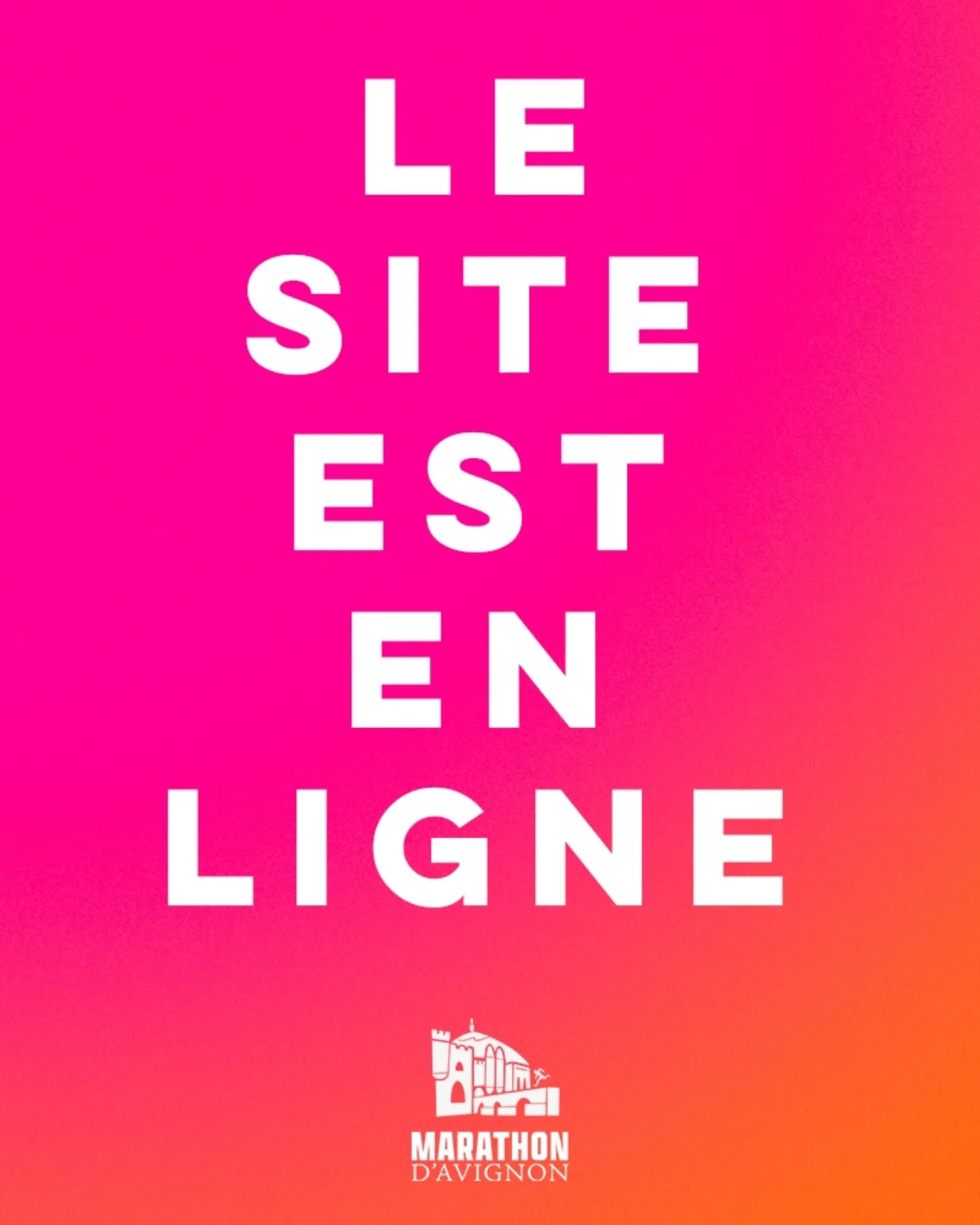 👋 Le site officiel du Marathon d'Avignon est en ligne !
ℹ️ Vous y trouverez les premières infos liées à l'édition de septembre 2026 ✅️
👉 Pensez à vous inscrire à notre newsletter pour ne rien rater des grosses annonces à venir, dont la date officielle de l'événement et celle de l'ouverture des inscriptions sur @finishers_off (ça arrive bientôt) 🤝
👉 www.avignon-marathon.com (lien en bio)
🏃♂️ Déjà des motivés ? On attend vos commentaires et c'est le moment de partager à vos amis 🌞
🙏 À très vite
#marathon #Avignon #MarathonAvignon
