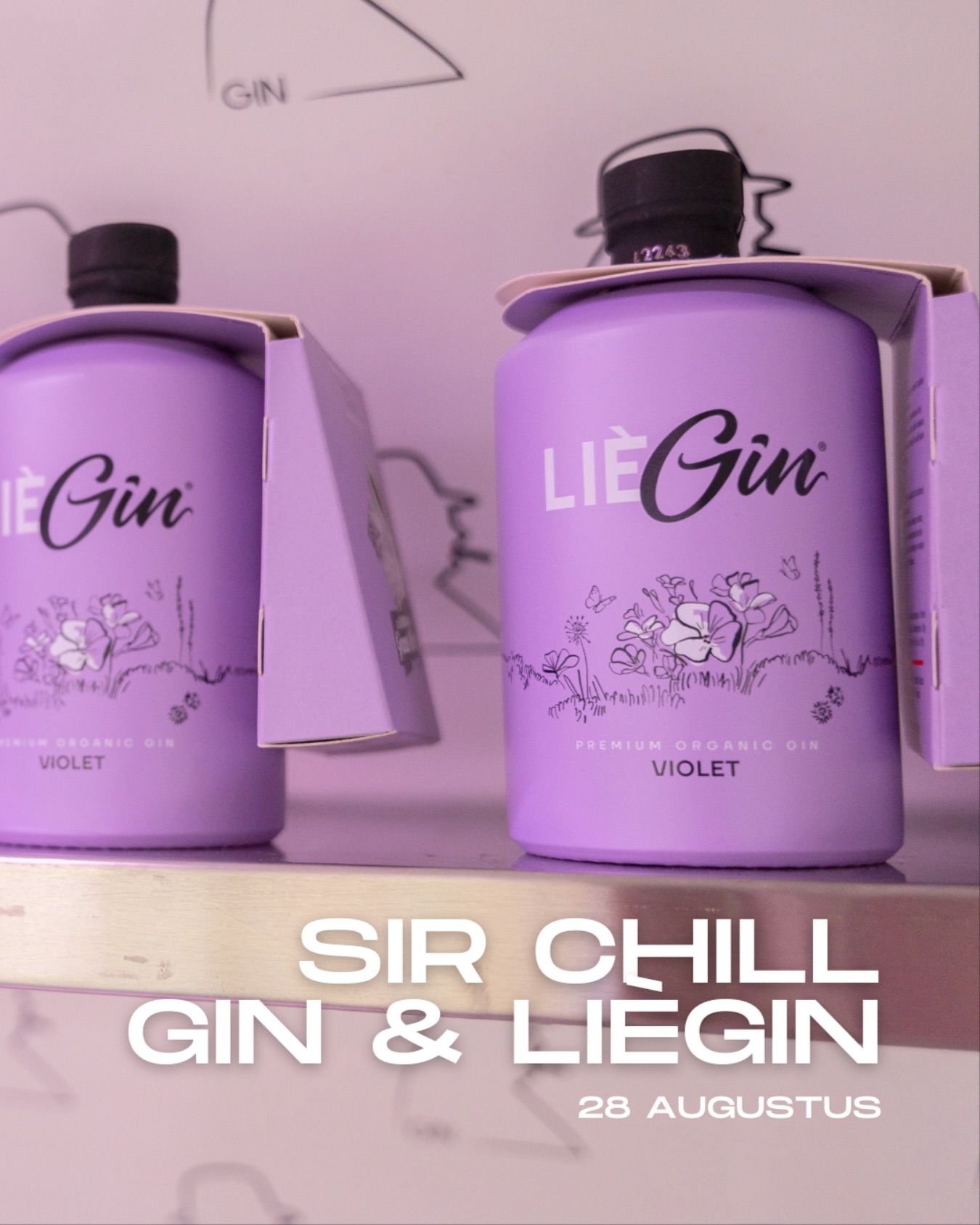 Donderdagavond bieden we een tasting aan van de @sirchillgin gins en @lieg_in . De ideale kans om eens te komen proeven van de verschillende smaken.