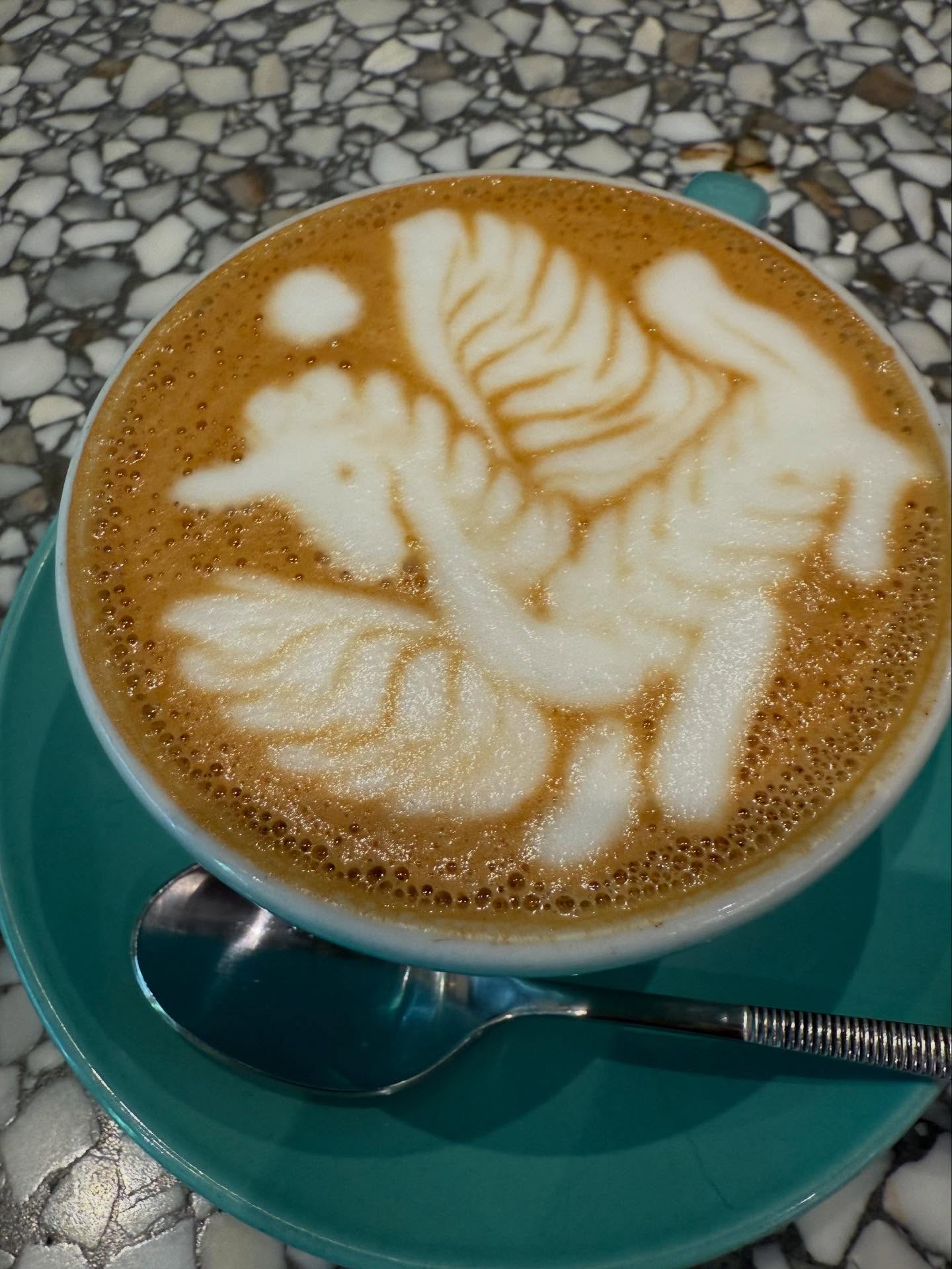 This made my day. A unicorn on my flat white. @themaillardproject