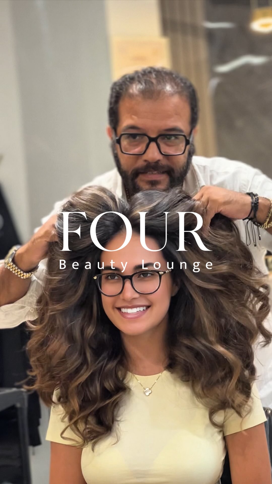 “Painted by light, perfected by style ✨” Hair color by Chris @fourbeautylounge #strokesofperfection