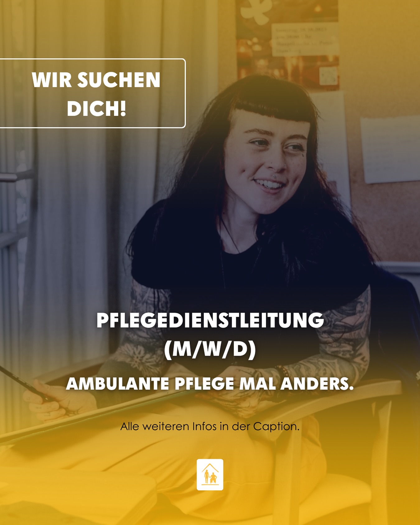✨ Ambulante Pflege mal anders! ✨
Haus für morgen e.V. hat mitten in Hamburg-St. Georg eine einzigartige Wohngemeinschaft geschaffen:
🏡 9 Menschen leben hier zusammen – ein echtes Zuhause, wie es im klassischen Pflegesystem kaum vorgesehen ist.
Die tägliche Versorgung übernimmt der Ambulante Pflegedienst der Heerlein- und Zindler-Stiftung – und das nicht nur hier, sondern auch in zwei weiteren individuellen Wohn-Pflege-Gemeinschaften.
👉 Dafür suchen wir jetzt eine Pflegedienstleitung (m/w/d), die Lust hat, Verantwortung zu übernehmen und gemeinsam mit einem engagierten Team neue Wege in der ambulanten Pflege zu gehen und mitzuentwickeln.
Die Aufgabe:
👥 Führung eines vielfältigen Teams
💪 Begleitung jüngerer Menschen nach Schlaganfall
🧠 Versorgung von Menschen mit Demenz
➡️ Eine Leitungstätigkeit, die medizinische Kompetenz, Organisationstalent und viel Empathie verbindet.
Was Dich erwartet:
📍 Arbeiten im Herzen von St. Georg
🌈 Bunte, lebendige Gemeinschaften statt anonymer Strukturen
💡 Raum für Gestaltung, neue Ideen und persönliche Nähe
👥 engagierte Einarbeitung
Neugierig? Dann meldet euch gern bei uns – wir stellen den direkten Kontakt zum Ambulanten Dienst her. ✉️
#ambulantepflege #pflegehamburg #pflegedienstleitung #wohngemeinschaft #stgeorg#pflegekarriere#imquartier#neuewegeinderpflege