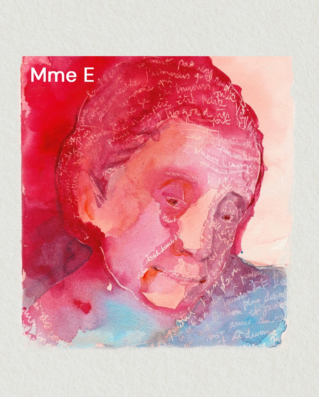 L’échange avec Madame E était l’un de mes premiers rdv pour les portraits intimes un peu avant le confinement..
Nous avons abordé de nombreux sujets mais l’un est resté plus fort que les autres : son rapport à son corps ou plutôt à l’espace qu’il prenait.
Madame E
Aquarelle sur papier
2019
#Art #Aquarelle # Draw #PortraitIntime #Woman #Témoignage #Écoute