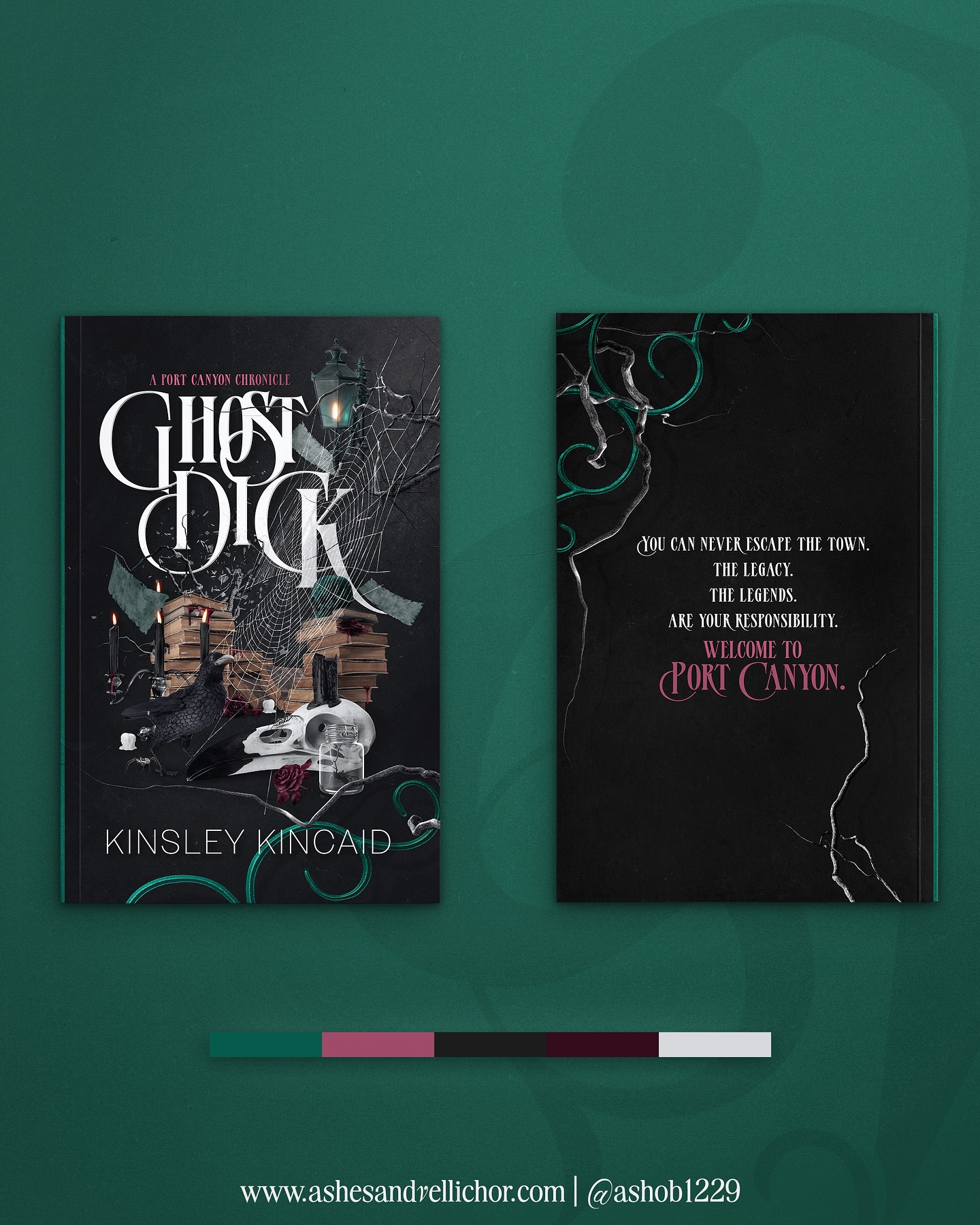 I love creating scenes from books, whether that scene is really just a vibe or a very detailed specific scene, building each piece and placing the objects makes my creativity so happy. I love a good small detail. Not to mention, any opportunity where typography is involved.
@authorkinsleykincaid reached out regarding a recovering project and was so incredibly kind and enthusiastic. The vibes were a yes from the start and I am so excited to share how the first book turned out and all the gothic-ly delightful pieces.
#Ashesandvellichor #ashesandvellichordesigns #bookcoverdesigns #freelancer #freelancecoverdesign #photoshopcc #graphicdesign #graphicdesigner #bookdesigner #freelancecoverdesign #Typographydesign #romancebookcovers