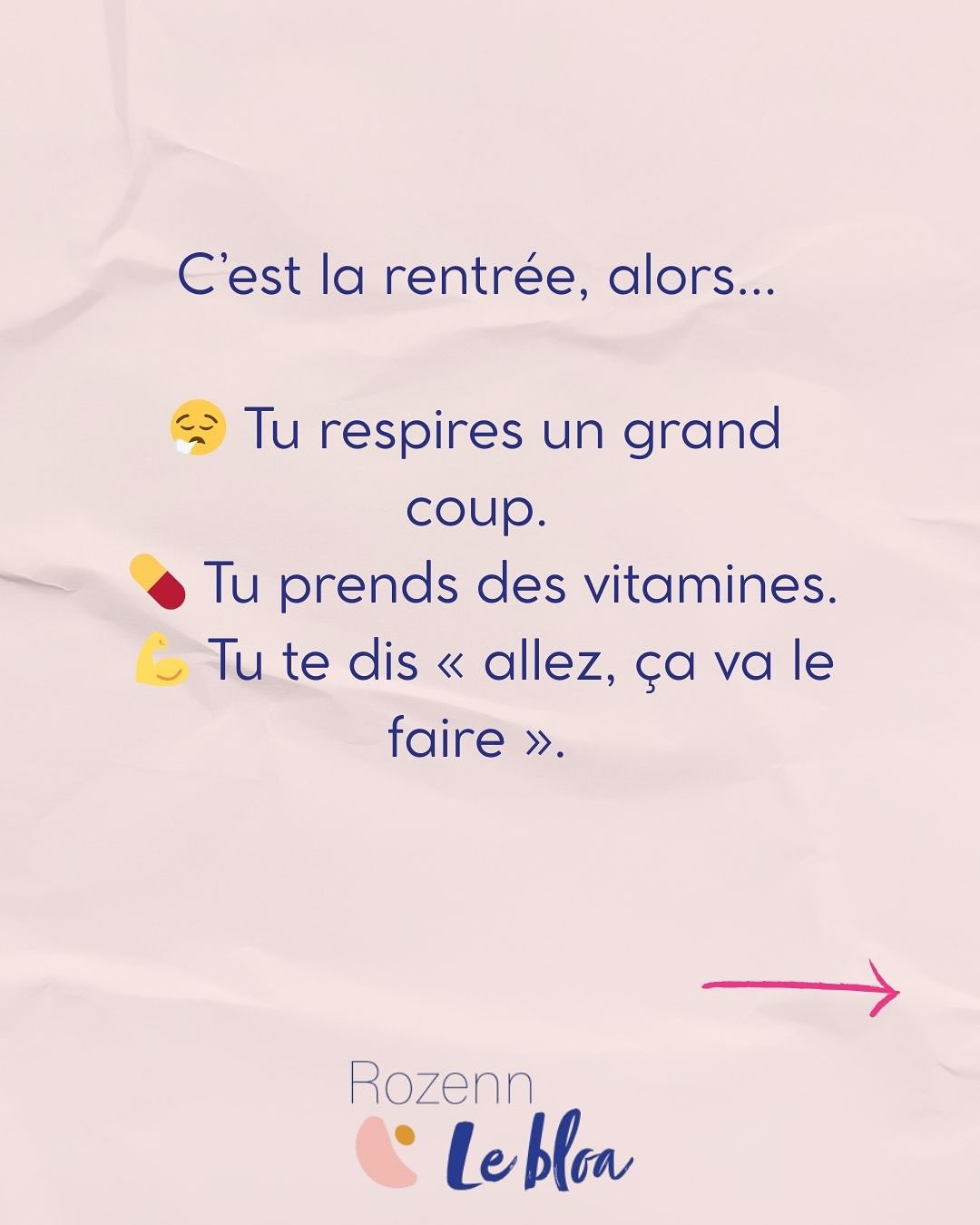 C’est la rentrée, alors…
😮💨 Tu respires un grand coup.
💊 Tu prends des vitamines.
💪 Tu te dis « allez, ça va le faire ».
Et tu replonges.
Tête baissée dans ta to-do indigeste, ton angoisse du faux pas, et ce stress devenu ta deuxième nature… peut-être même ta première depuis le temps.
Comme si la vie était censée être :
un combat,
une apnée,
un tunnel à traverser indemne.
❌ Non.
Ton corps, ton cœur te le crient : quelque chose ne va pas.
Tu le sais.
Mais tu te dis que même ça, tu n’as pas le temps de le gérer.
✨ Et si cette rentrée devenait ton signal pour ajuster, au lieu de t’épuiser encore ?
Si tu veux une année différente, commence par une rentrée différente.
👉 Je t’offre 20 minutes d’échange pour amorcer une année vraiment différente cette fois.
Un temps juste pour toi, pour parler de ta situation et repartir avec un conseil personnalisé.
💬 Commente RENTREE pour que je t’envoie les créneaux disponibles
#rentree #epuisementmaternel #equilibredevie #coachingdefemme #coachingmaman #mamanfatiguee #chargementalediminuée