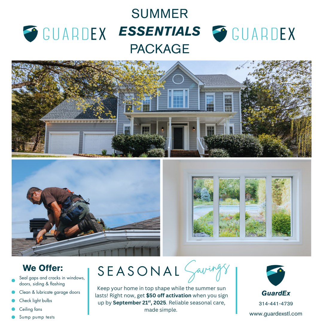 Summer’s not over yet, but this deal almost is! 🌞 Sign up now and take advantage of our special offer before September 21st. Your home will thank you later! #GuardEx #SummerSavings