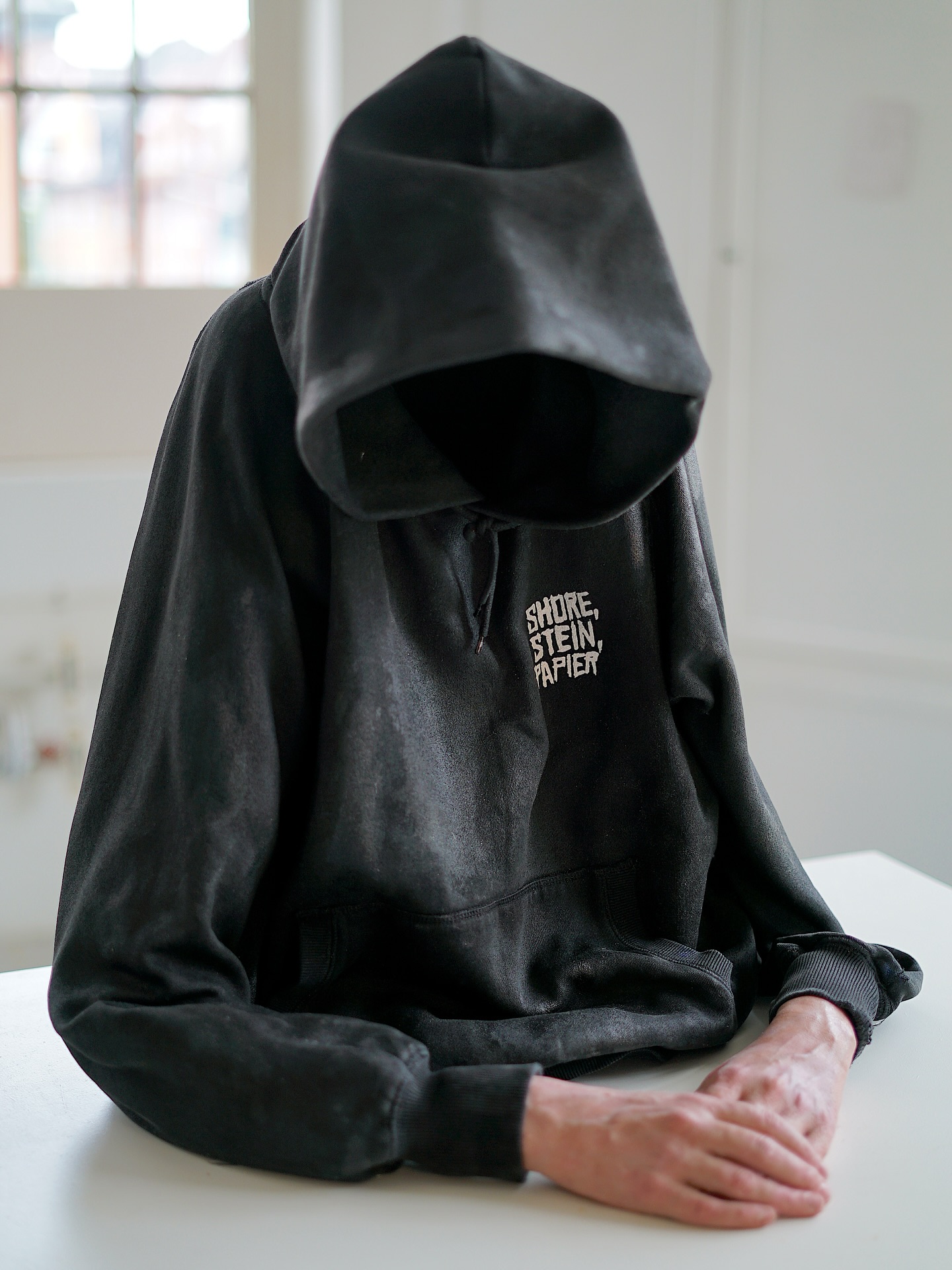 Shore, Stein, Papier (2025)
A little appetizer from my series VOID.
It was presented at the Fata Morgana exhibition of the vanished collective @vanished.pop.up
The sweater went way back to the time when i did silk screen for a living in the basement of my beloved skateshop Montur (R.I.P). I printed the hell out for Sick‘s Shore Stein Papier book tour. On that time, these big printing sessions saved my ass from my own sickness and kept me active and alive in my own void. Well that and one weird therapy lady, I‘m very thankful for you all.
Still didn‘t read his book yet🤫
#sculpture #sculpture_art #art #smoothon #ecoflex #silicon #sick #shoresteinpapier #sickshoresteinpapier #kunst #contemporaryart #zeitgenössischekunst #skulptur #silkscreen #siebdruck @shore_stein_papier @sickssp