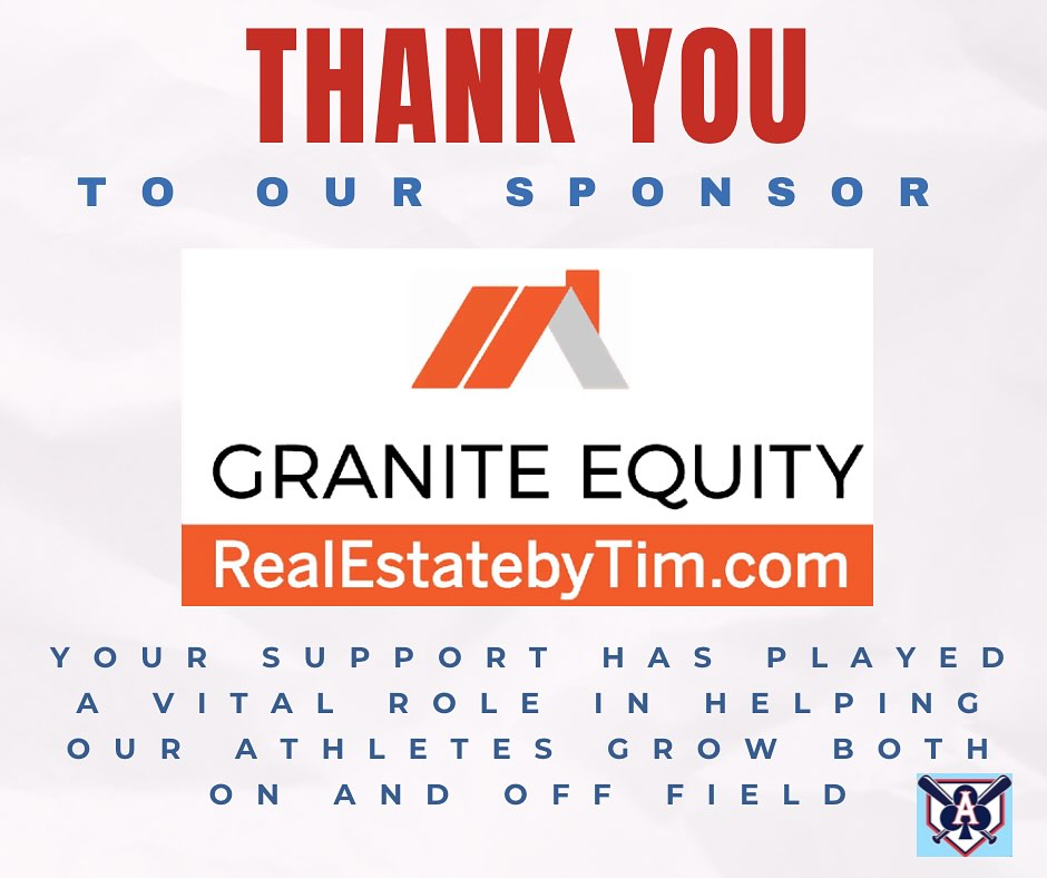 Support those who support you! A big thank you to @graniteequitygroup for your generous contribution to the ACES Baseball Organization!