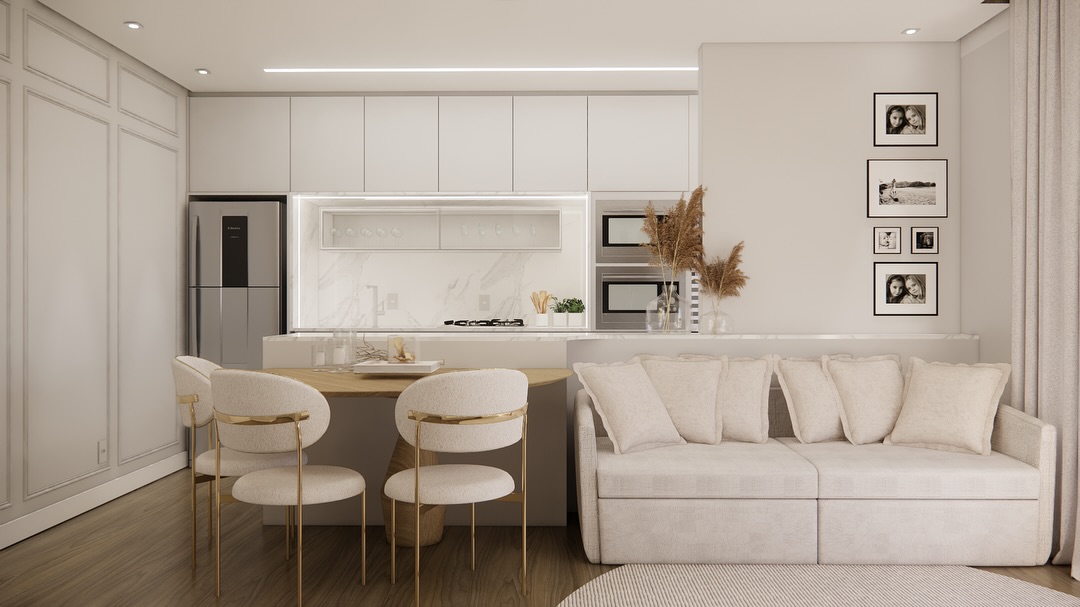 Apto. ON
Funcionalidade e elegância caminham juntos sempre que projetamos por aqui! E neste projeto não seria diferente, percebam a integração total entre cozinha, mesa de jantar e sala.
A marcenaria sob medida aproveita cada centímetro com leveza visual, enquanto a paleta neutra, composta por materiais de fácil manutenção e iluminação pontual, garante um espaço contemporâneo, prático e acolhedor.
O resultado é uma área social fluida e versátil, que acolhe a rotina sem abrir mão da sofisticação.
Curtiu o estilo do nosso projeto? Siga meu perfil para mais inspirações ou chame no direct para começarmos o projeto do seu lar.
#arquiteta #arquitetablumenau #arquitetafloripa #projetosarquitetura #cozinha #sala