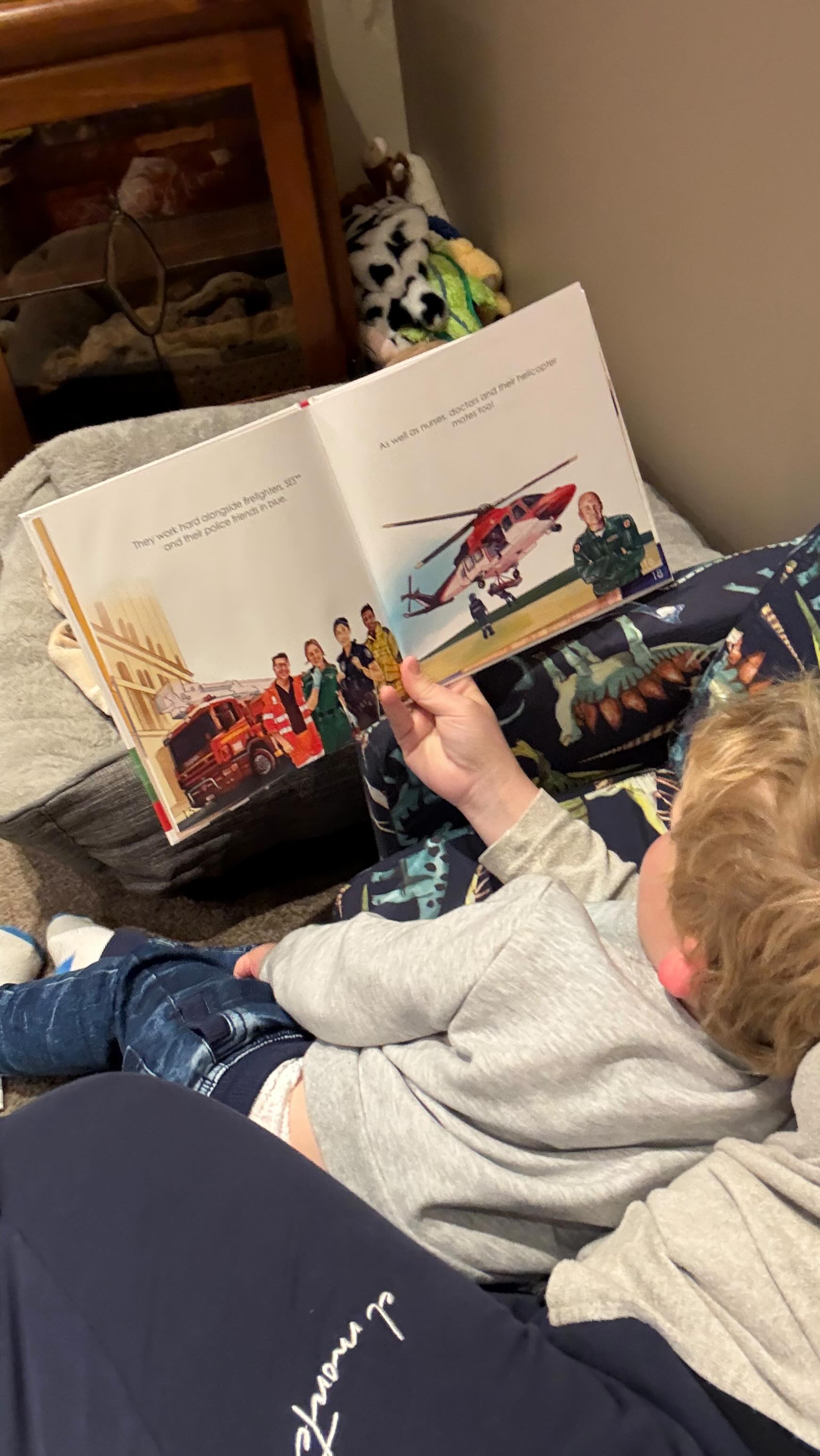 Although my 2yr old skipped a few pages and was mostly fixated on the transport vehicles in this book by @just.one.little.heart , he still found a moment to sit and read to himself — and listen while I read aloud. I loved how the book takes readers on a journey through so many different stages: helping at a mother’s birth, managing blood pressure , and offering a supporting hand in everyday emergencies.
It even includes equipment names — an important detail that subtly builds confidence and familiarity with medical care.
Every $1 from each book sold goes to the Heart of the Nation charity, and for every 1,000 books sold, an AED is donated to help save lives!!! 👏
This isn’t just another kids’ book — it’s a joyful learning experience that explains emergency care, empowers children with knowledge, and supports a charitable cause. My 2yr old might have mainly loved the vehicles, but the story’s warmth, substance, and heart make it one we’ll return to again.