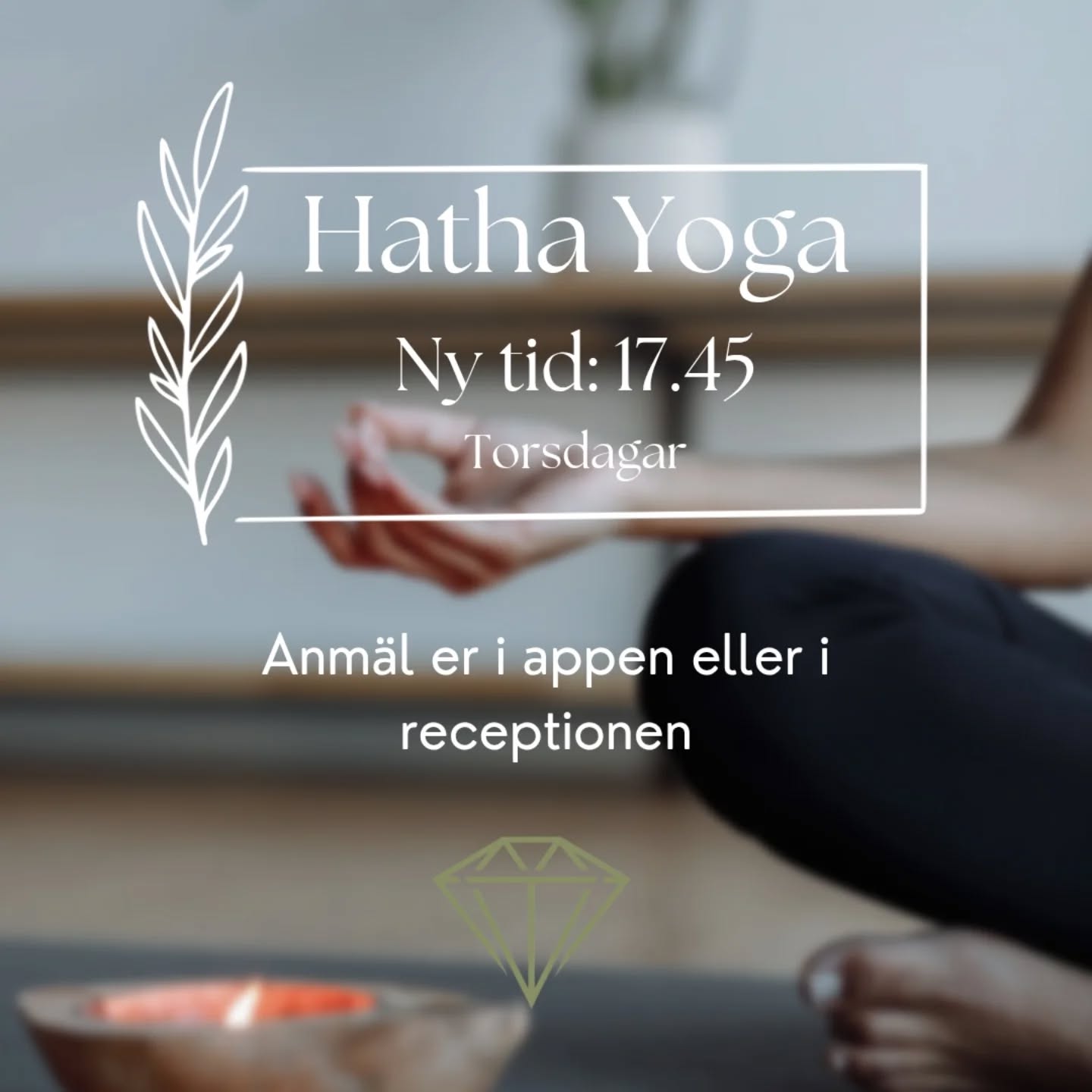 Efter önskemål så testar vi nu att köra Hatha yoga kl 17.45 på torsdagar 🌞
Anmäl er i enklast appen eller i recpetionen!